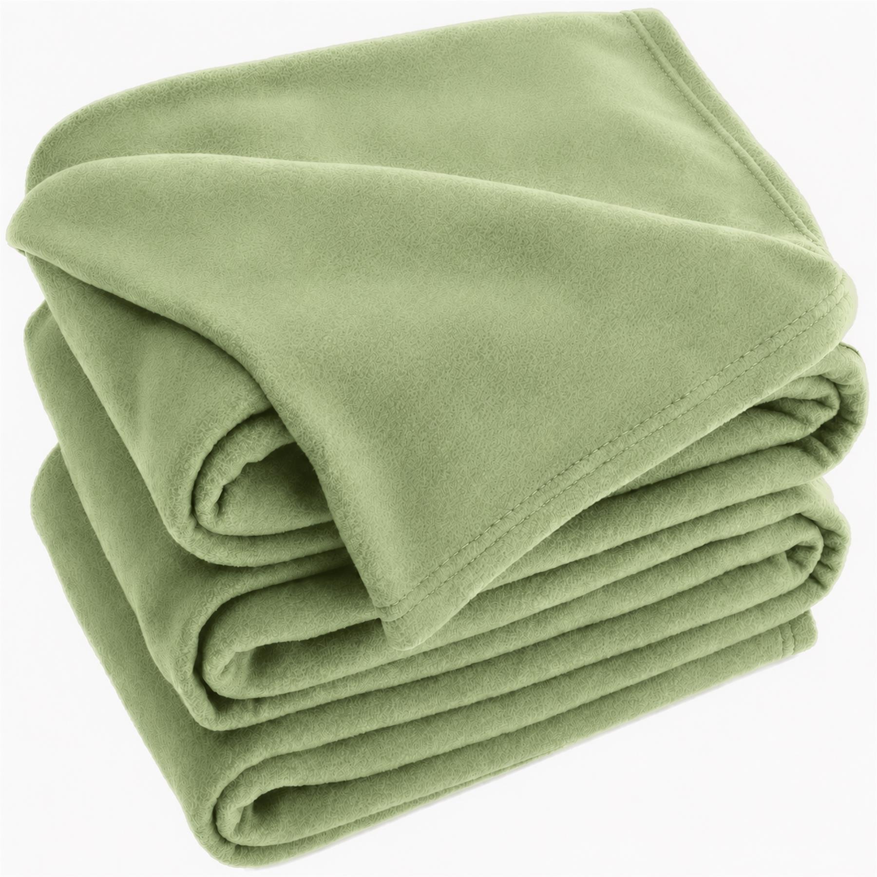 Fleece Blanket Soft & Warm Polar Single Double King Sofa Bed Throw Travel Car