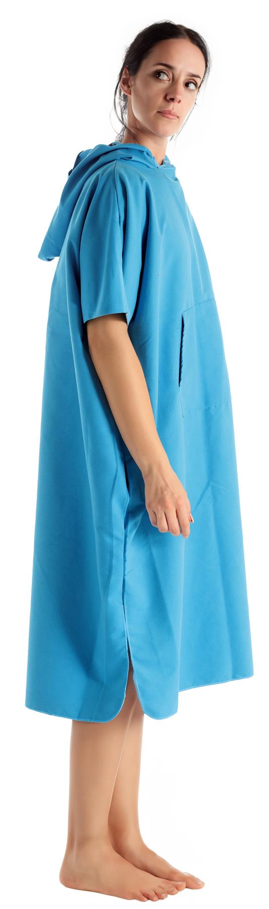 Ladies Microfibre Changing Robe Quick Drying Absorbent Sand Free Poncho - Picture 5 of 27
