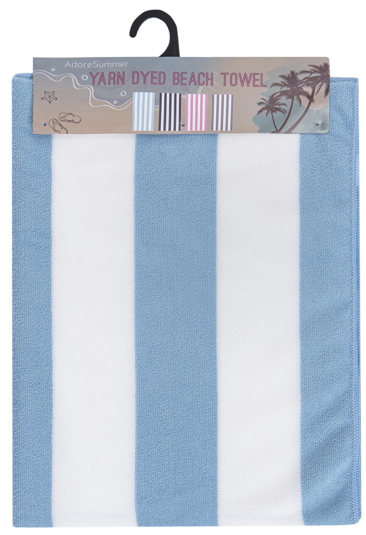 Beach Towel Large Lightweight Campervan Stripes Turtle Polyester Microfibre - Picture 23 of 59