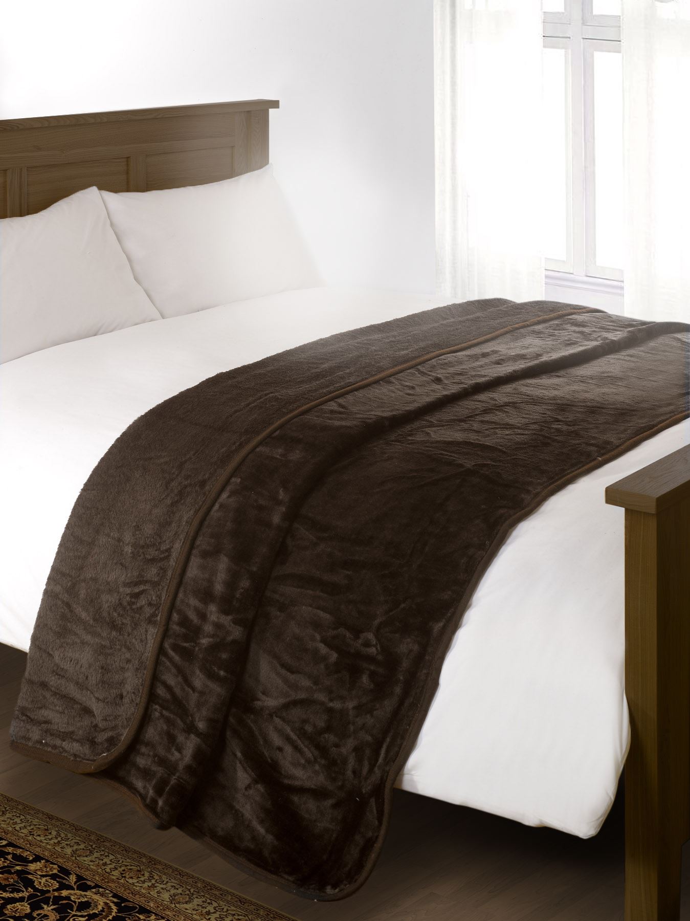 X Large Faux Fur Blanket Luxury Soft Mink Fleece Throw ...