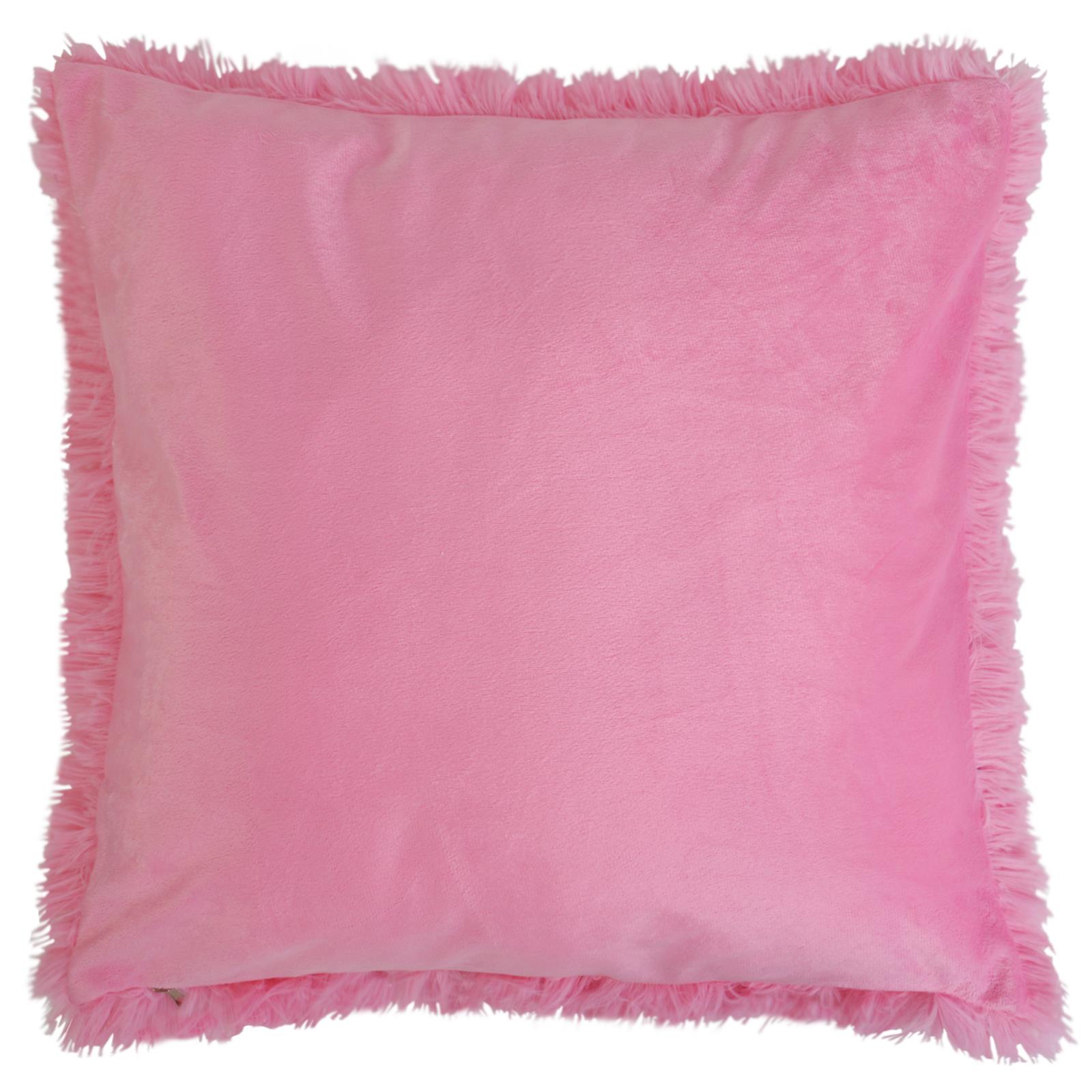 Luxury Long Pile Cushion Cover Super Soft and Cuddly Faux Fur Shaggy 43x43cm - Picture 52 of 53