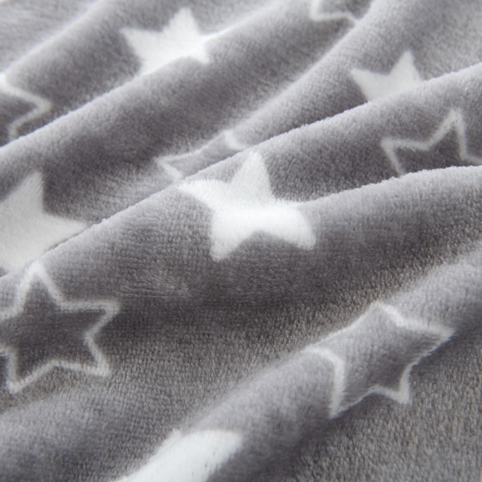 Soft Fleece Baby Blanket 60x90cm Plush Flannel Moses Basket Pram Girl Boy Stars - Picture 14 of 41