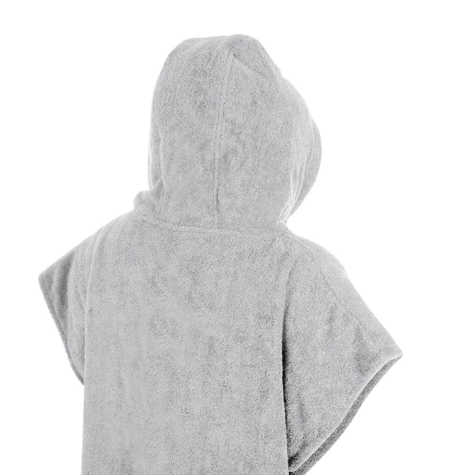Adults Hooded 100% Cotton Changing Robe Towelling Poncho For Swimming Surf Beach - Picture 31 of 38