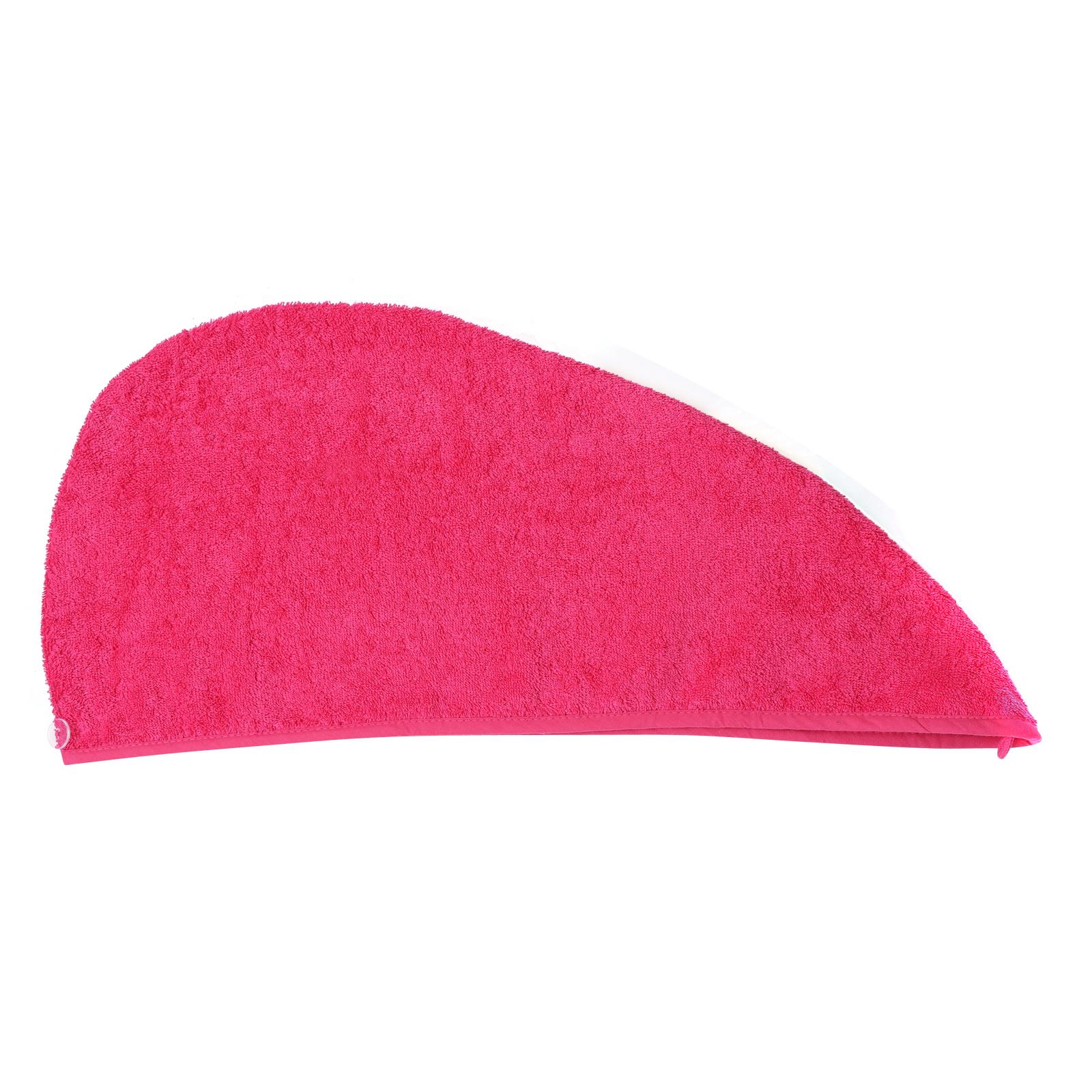 100% Cotton Hair Turban Absorbent Towel Drying Soft Wrap With Loop & Button - Picture 21 of 33