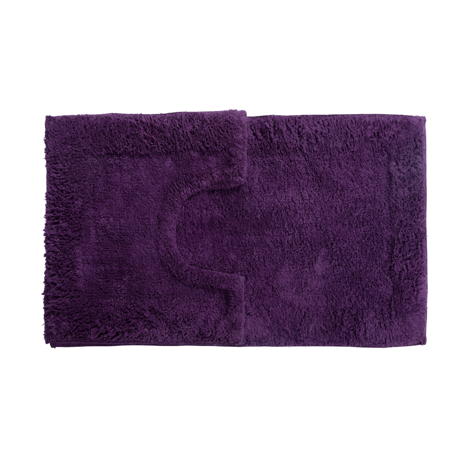 2 Piece Bath Mat and Pedestal Set with Coated Back 100% Cotton Pile - Picture 17 of 27