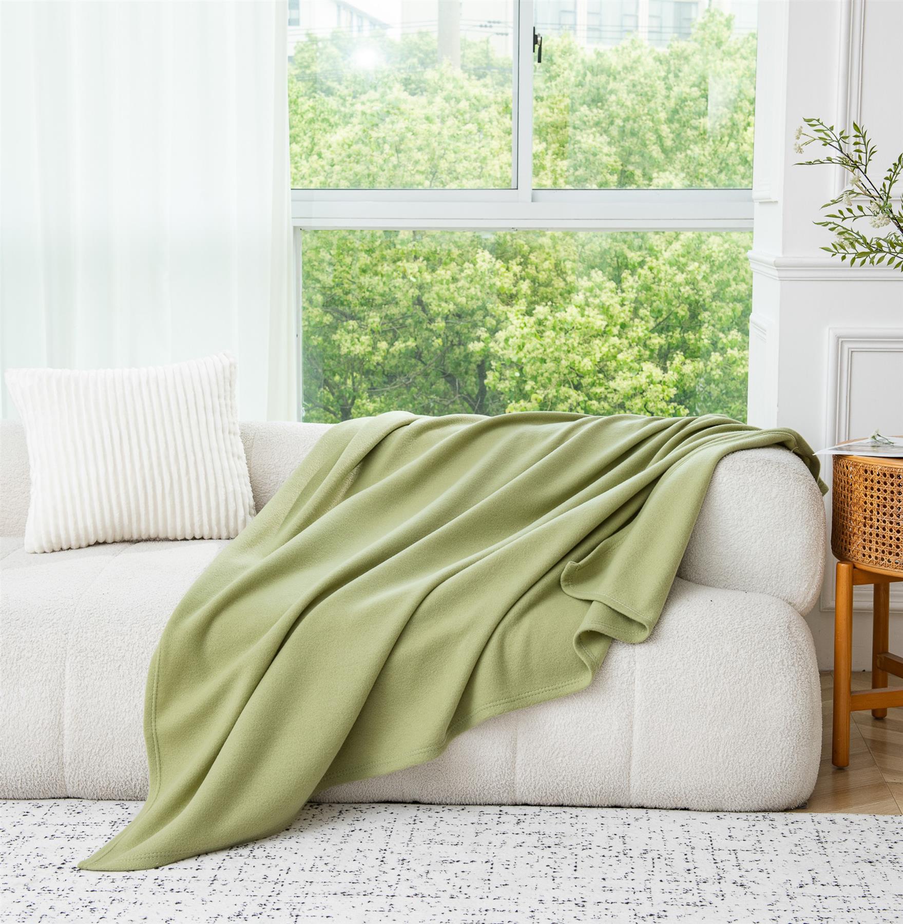 Fleece Blanket Soft & Warm Polar Single Double King Sofa Bed Throw Travel Car - Produktbild 1