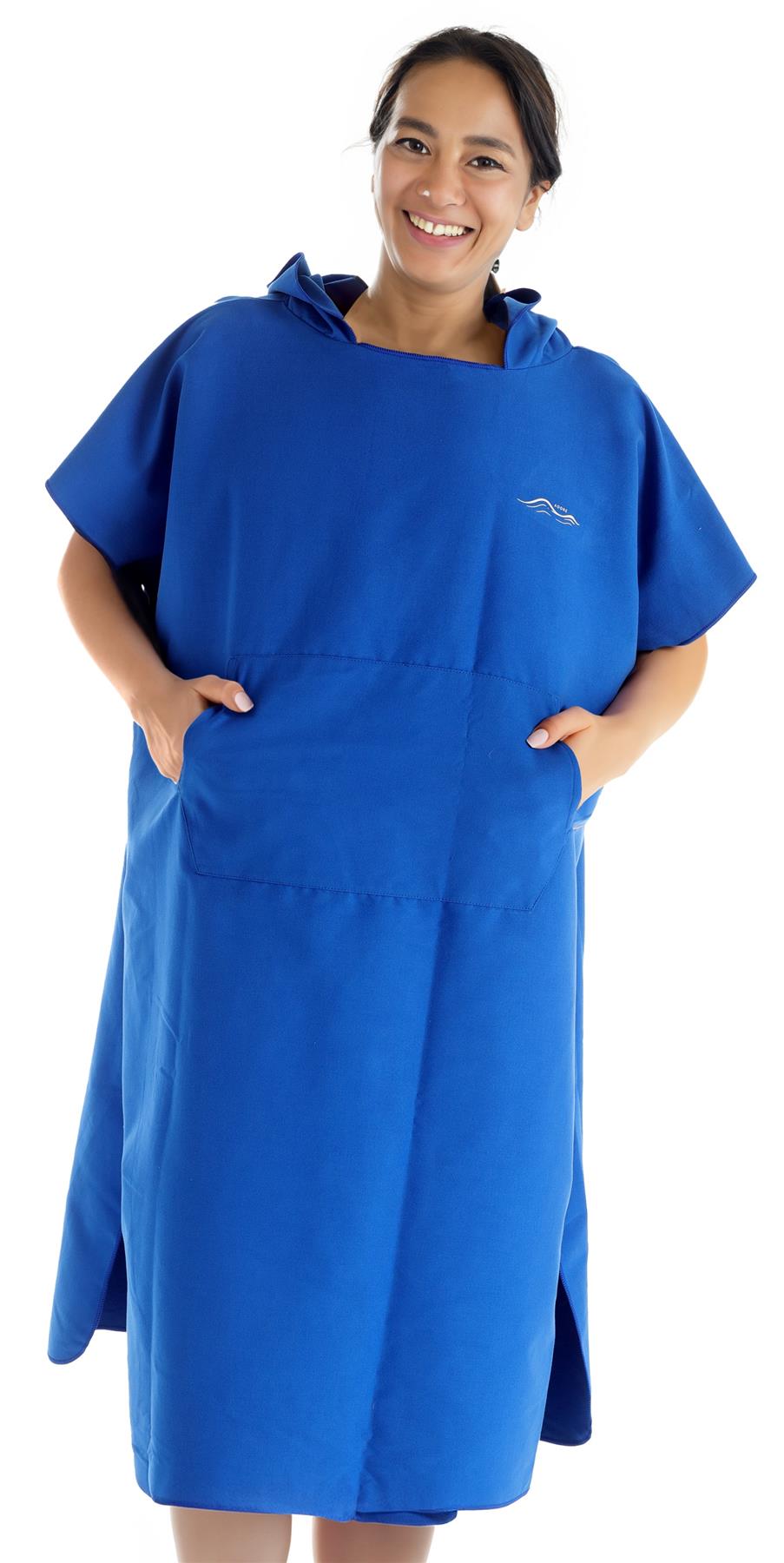 Ladies Microfibre Changing Robe Quick Drying Absorbent Sand Free Poncho - Picture 16 of 27