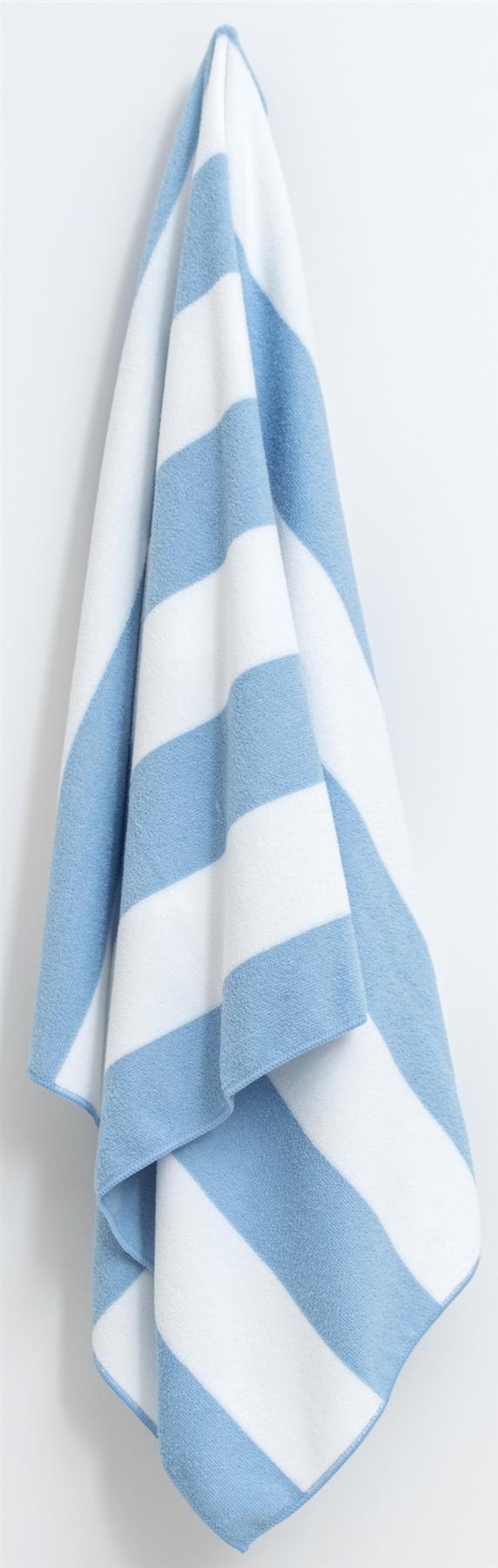 Beach Towel Large Striped Soft & Absorbent Cabana Stripes Lightweight Microfibre - Picture 10 of 26