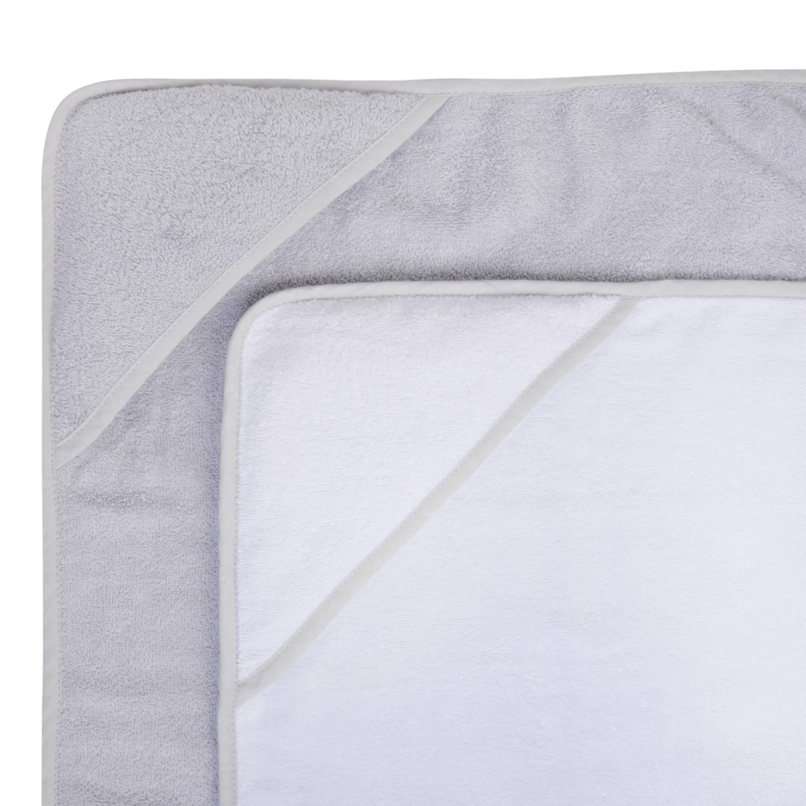 2 x Hooded Baby Towel 100% Cotton Bath Cuddly Wrap Soft - Picture 15 of 27