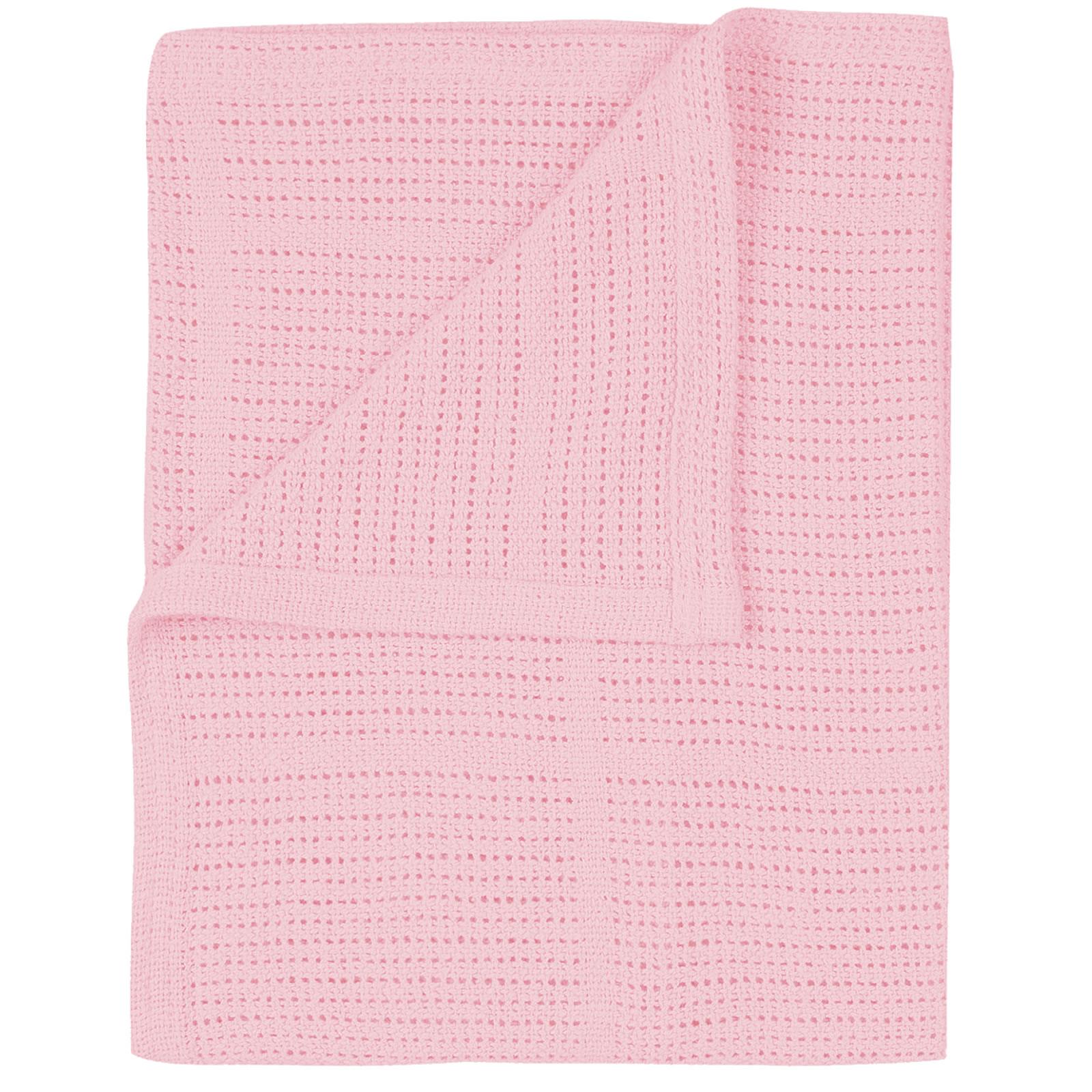 100% Cotton Cellular Blanket For Baby Soft Blanket for Cot Pram Moses Basket - Picture 10 of 14
