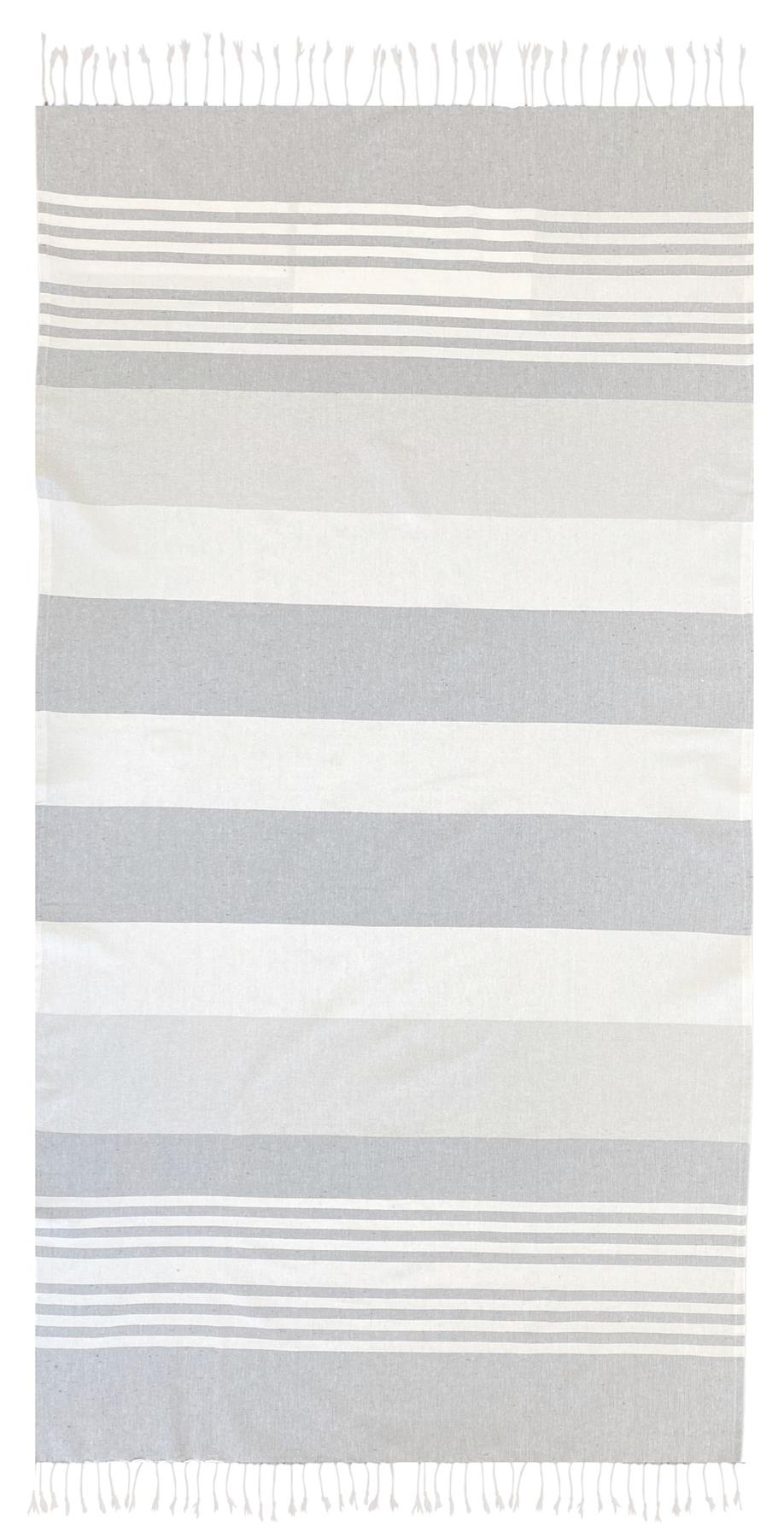 Large Hammam Beach Towel Striped Turkish Style Fouta Peshtemal Cotton Rich - Picture 23 of 37