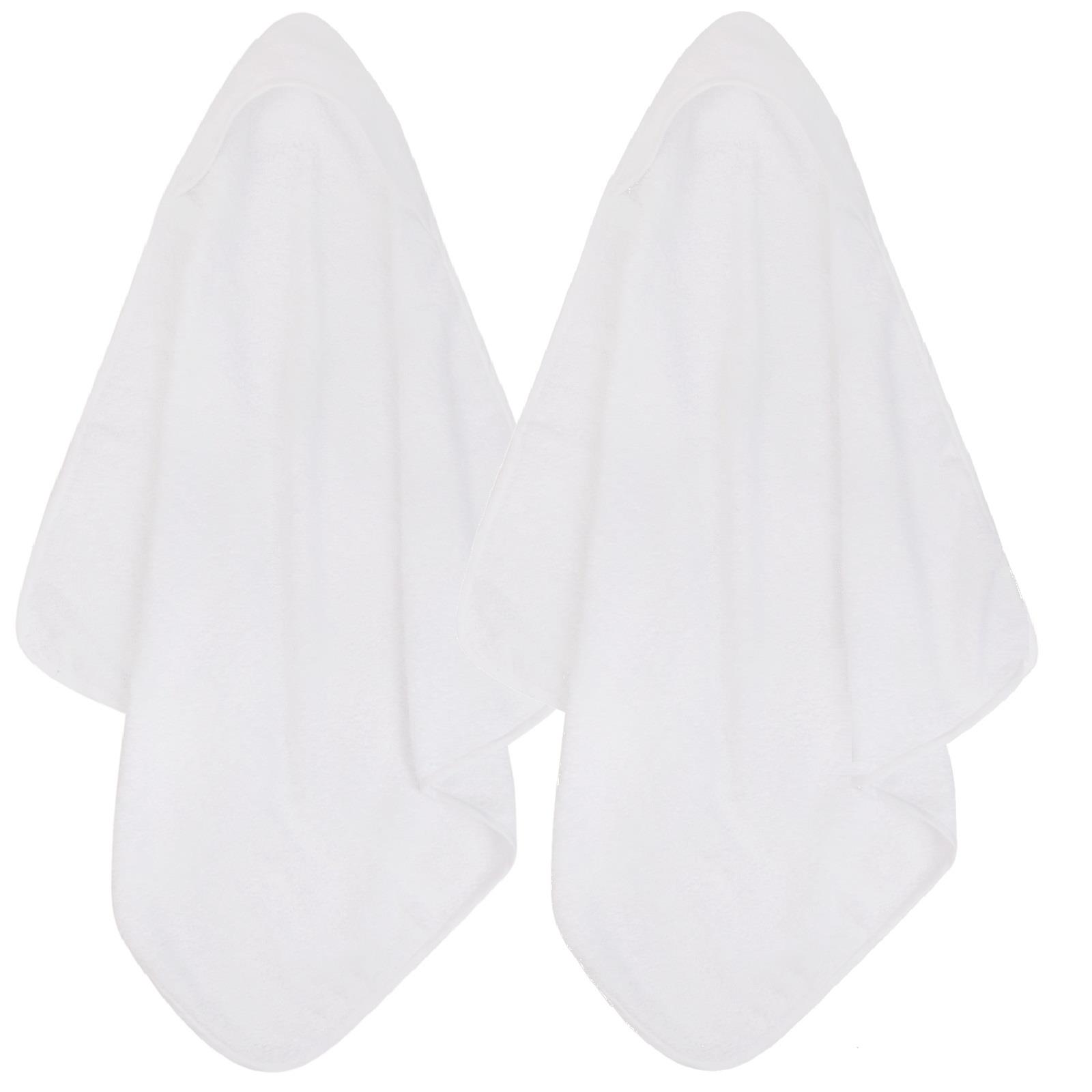2 x Hooded Baby Towel 100% Cotton Bath Cuddly Wrap Soft - Picture 24 of 27
