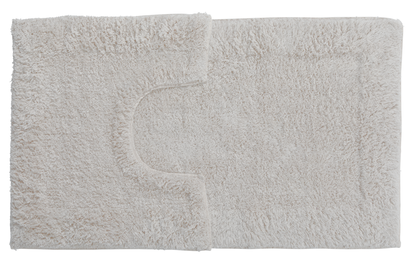 2 Piece Bath Mat and Pedestal Set with Coated Back 100% Cotton Pile - Picture 26 of 27