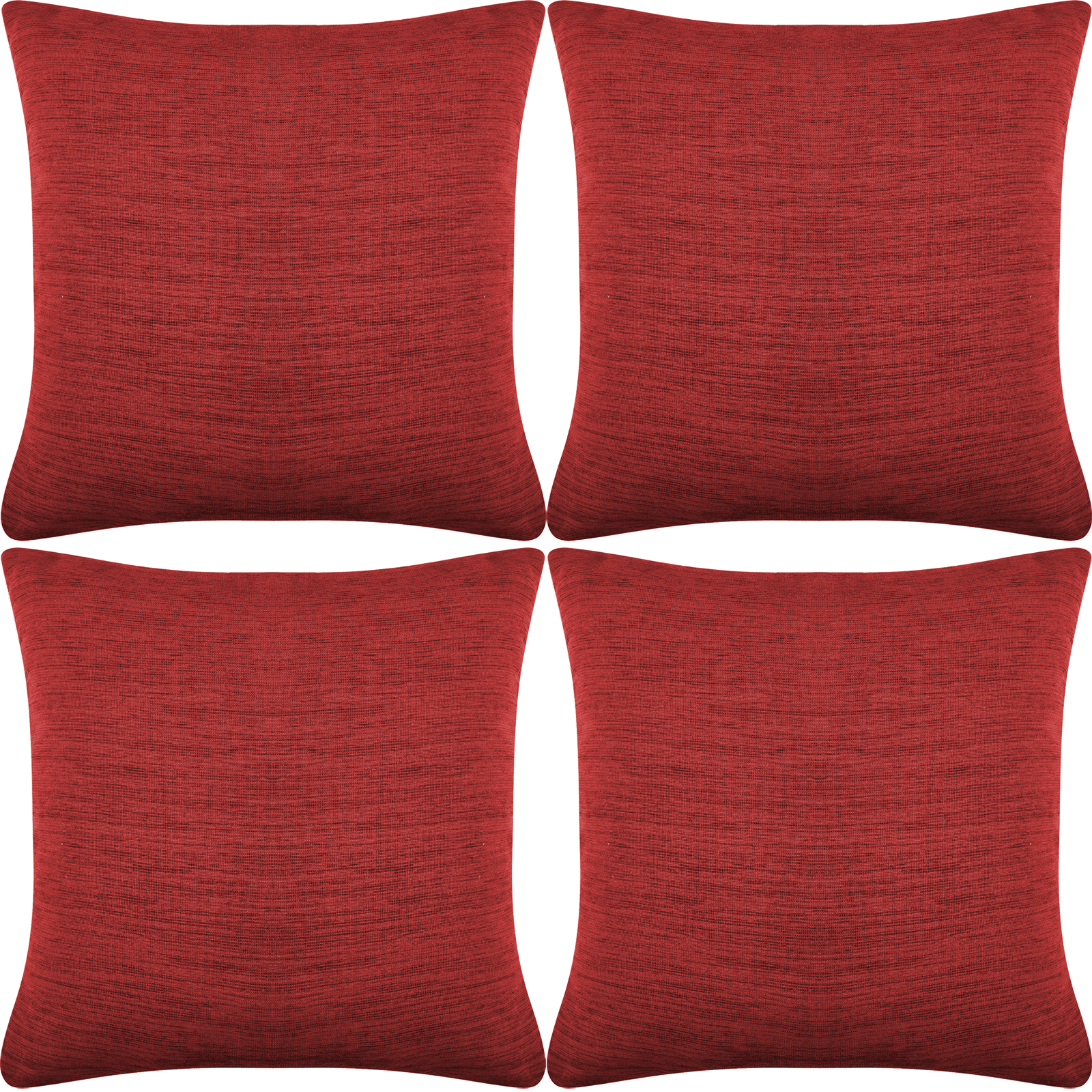 4 x Cushion Covers Soft Chenille Smart Luxury 43 x 43cm 17x17" Square Cover - Picture 23 of 25