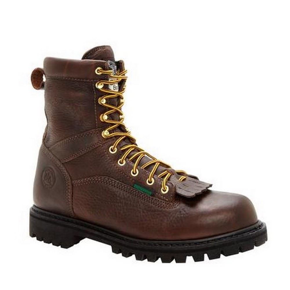 lace to toe work boots g8341 mens chocolate brown steel toe waterproof lace to toe work boots g8341 mens chocolate brown steel toe waterproof