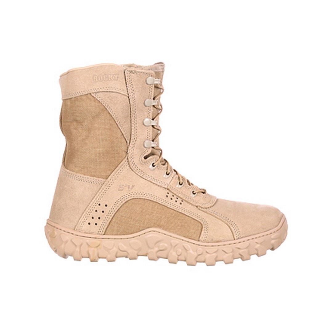 Rocky FQ0000105 Mens Desert Tan S2V Tactical Military Duty Boot