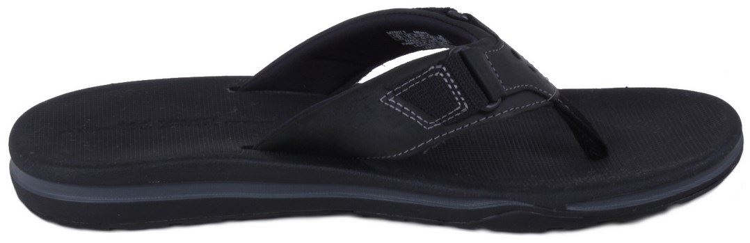 rockport men's leather flip flops