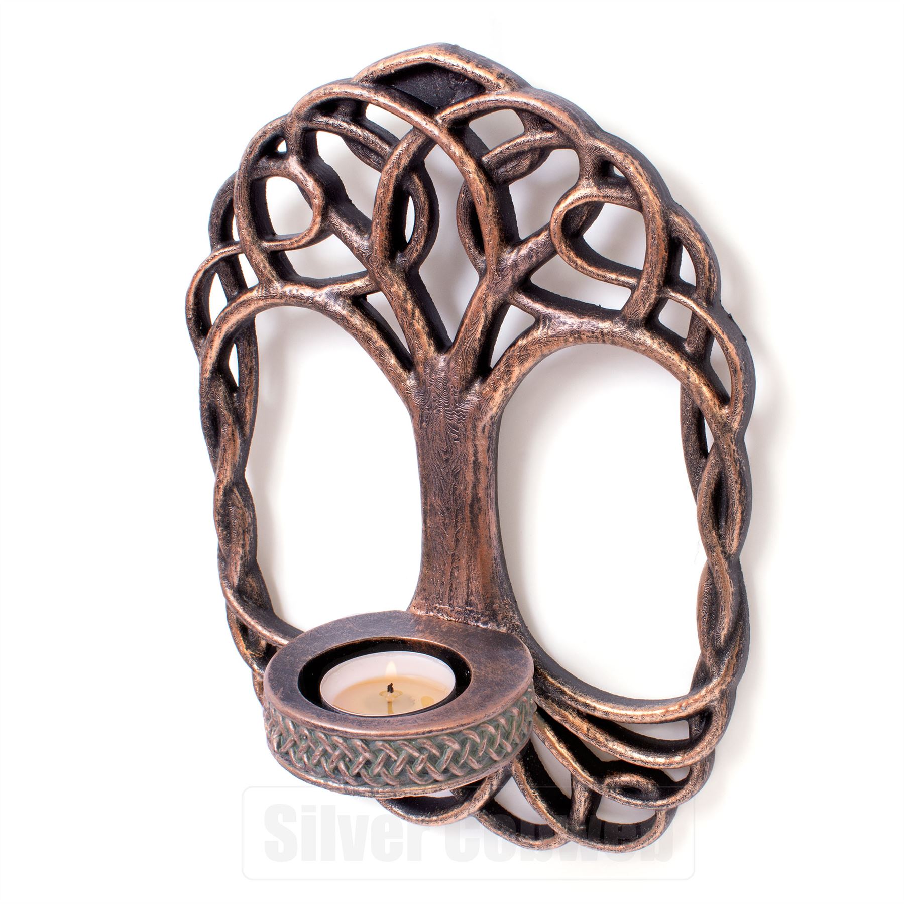 Tree Of Life Wall Sconce Tealight Candle Holder Pagan Wiccan Gothic