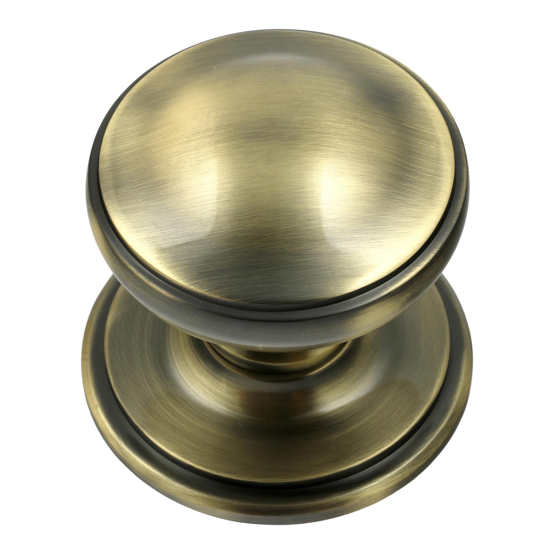 Princess Centre Pull Door Knob Solid Brass Heavy Duty 73mm 2.8" Diameter Round - Picture 5 of 10