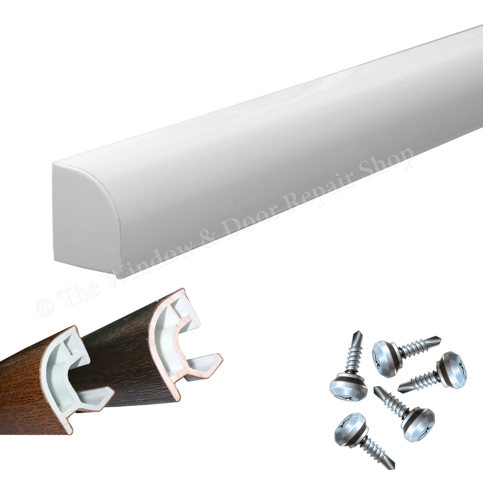 Upvc Door or Window Weather Drip Bar Rain Water Deflector Strip 850mm Click Fit eBay