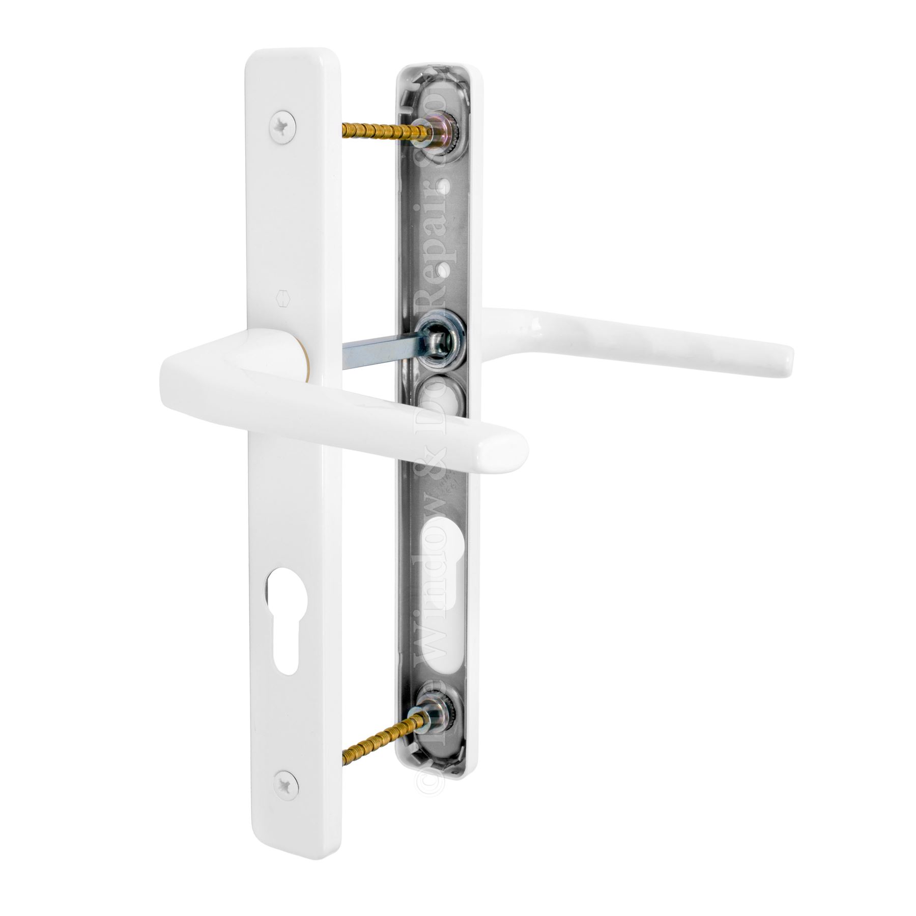 VERSA Universal uPVC Door Handles White Adjustable PZ Hardware Door