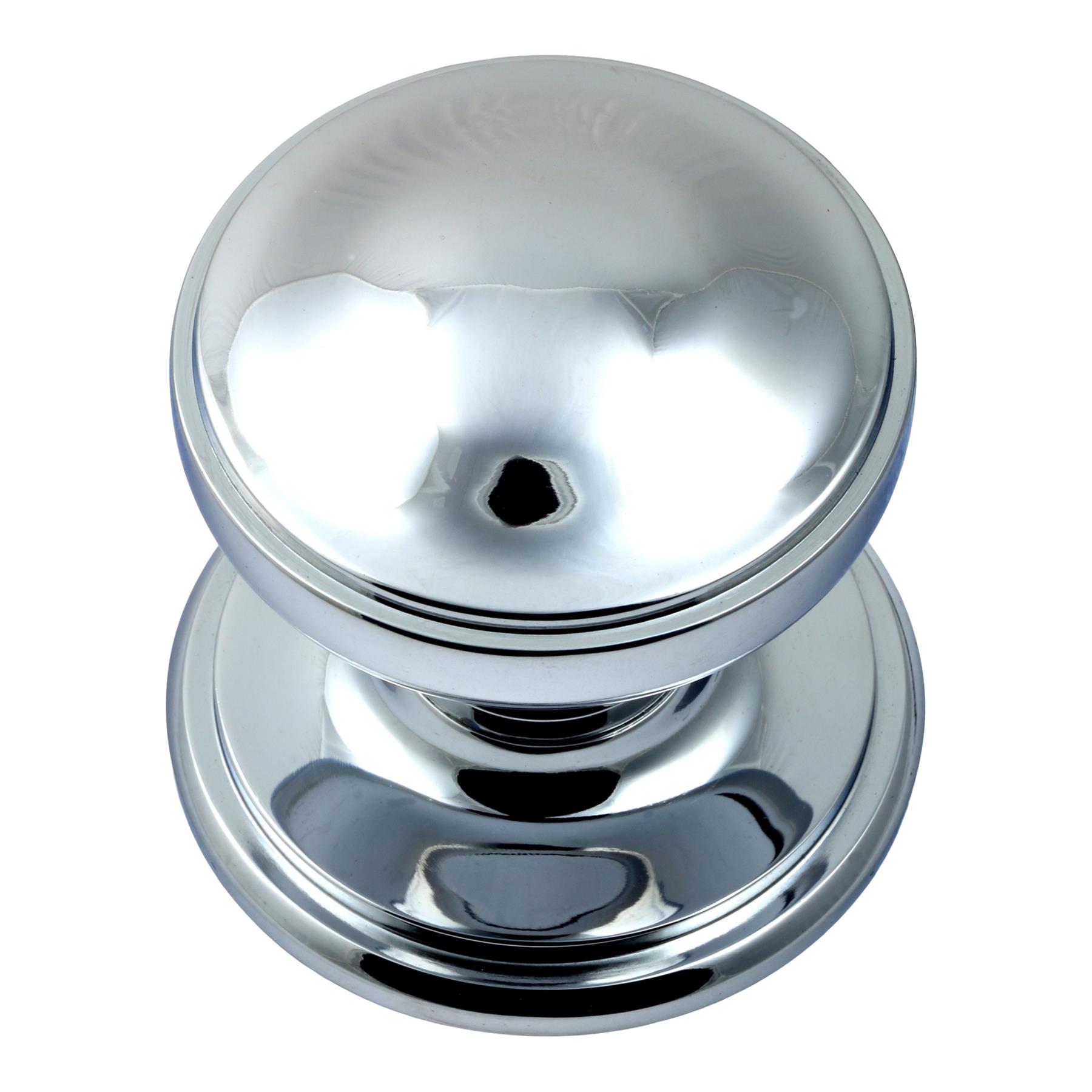 Princess Centre Pull Door Knob Solid Brass Heavy Duty 73mm 2.8" Diameter Round - Picture 6 of 10