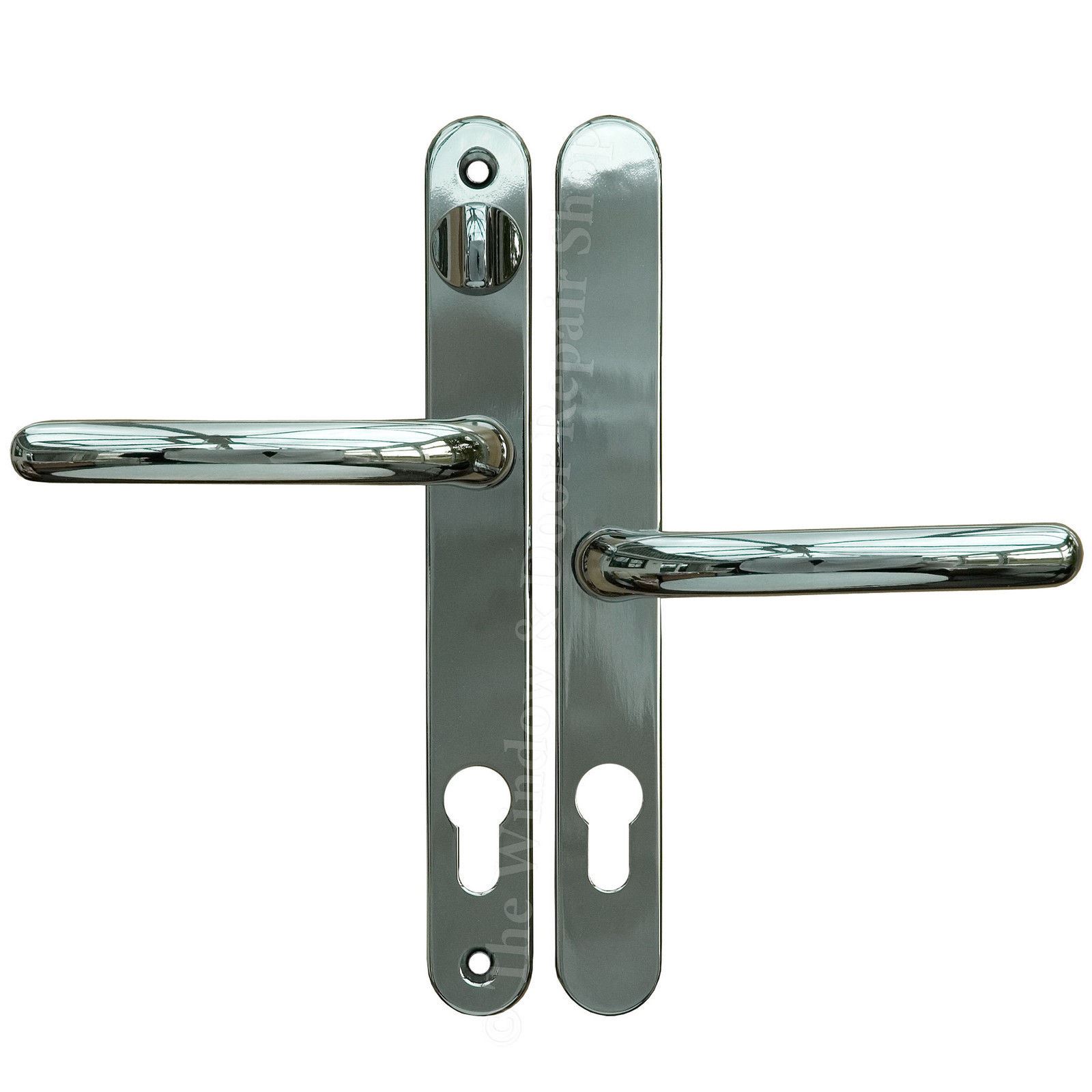 UPVC Door Handle Set Polished Chrome 92mm 62mm Lever Snib 211mm Fix Balmoral eBay