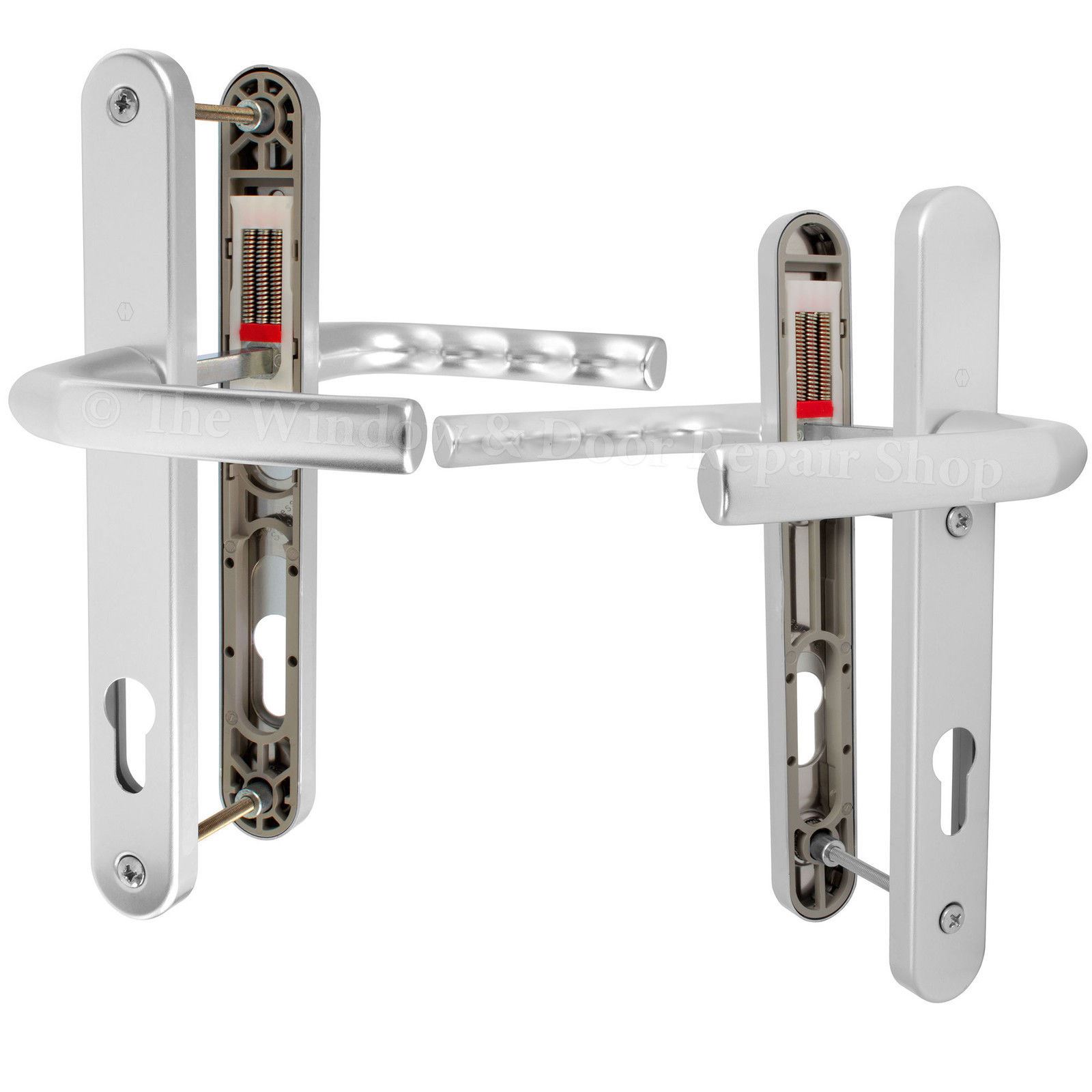 UPVC Door Handle Hoppe Birmingham Sprung 92mm PZ Double Glazing Pair Set PVC - Picture 8 of 10