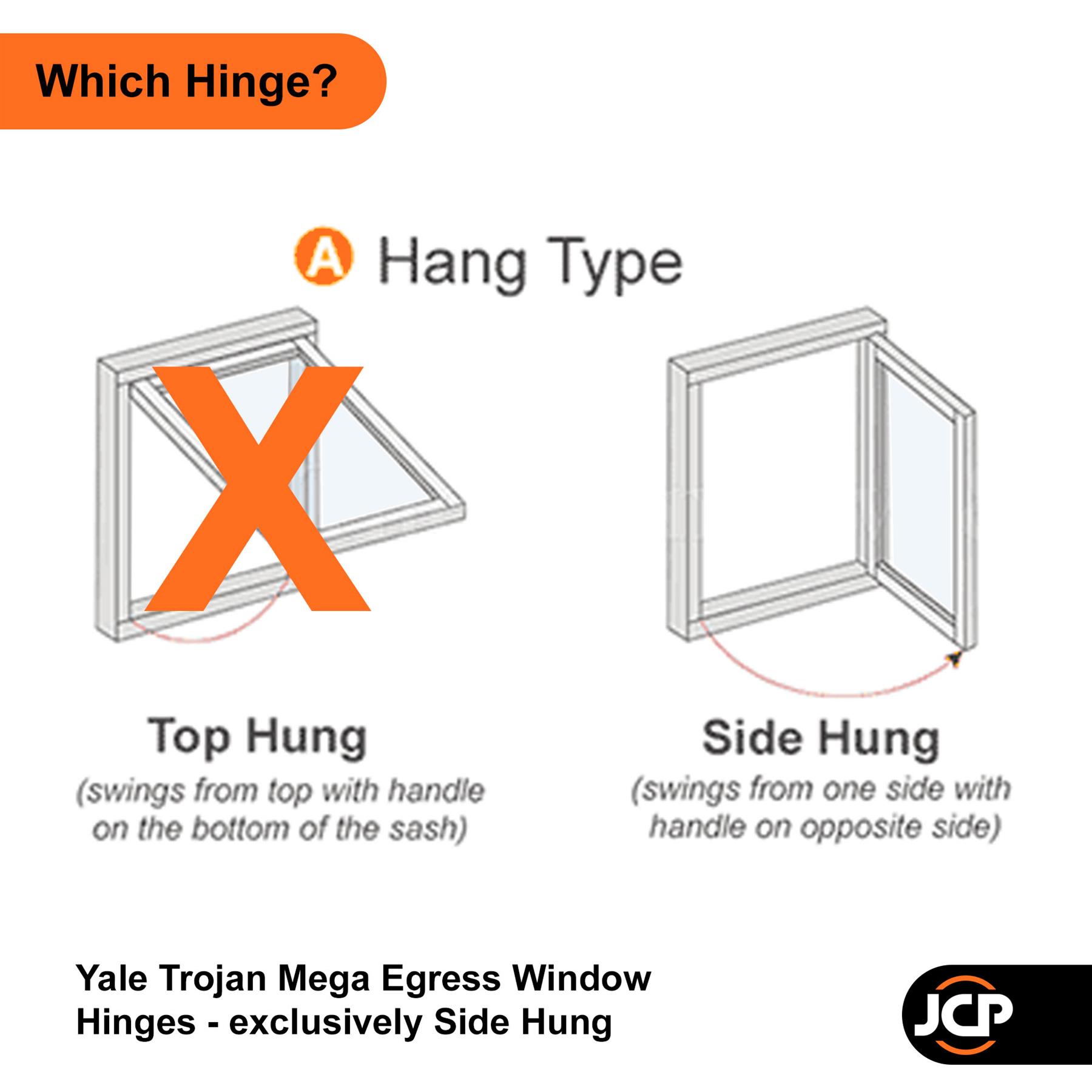Egress Fire Escape Upvc Window Hinges Heavy Duty Side Hung Trojan Mega 8