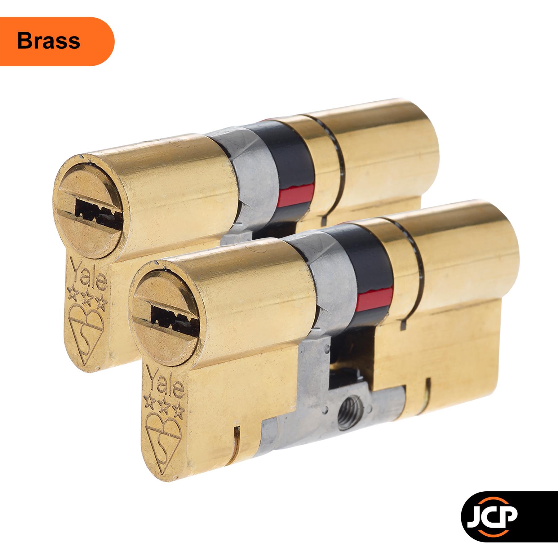 Pair Yale Platinum Keyed Alike Euro Cylinder UPVC Door Lock Anti Snap 3 Star