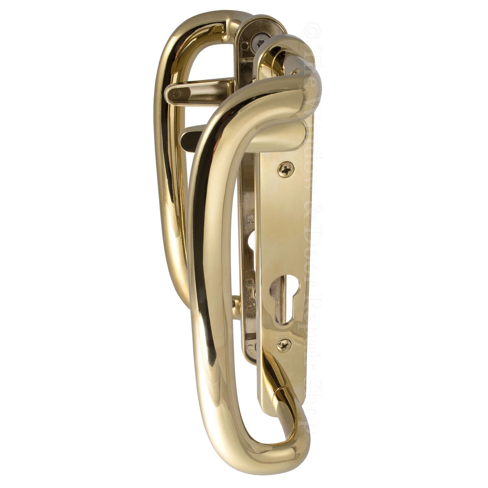 Mila Inline Sliding Patio Door Handles Set Upvc 92PZ 92mm Pro Linea