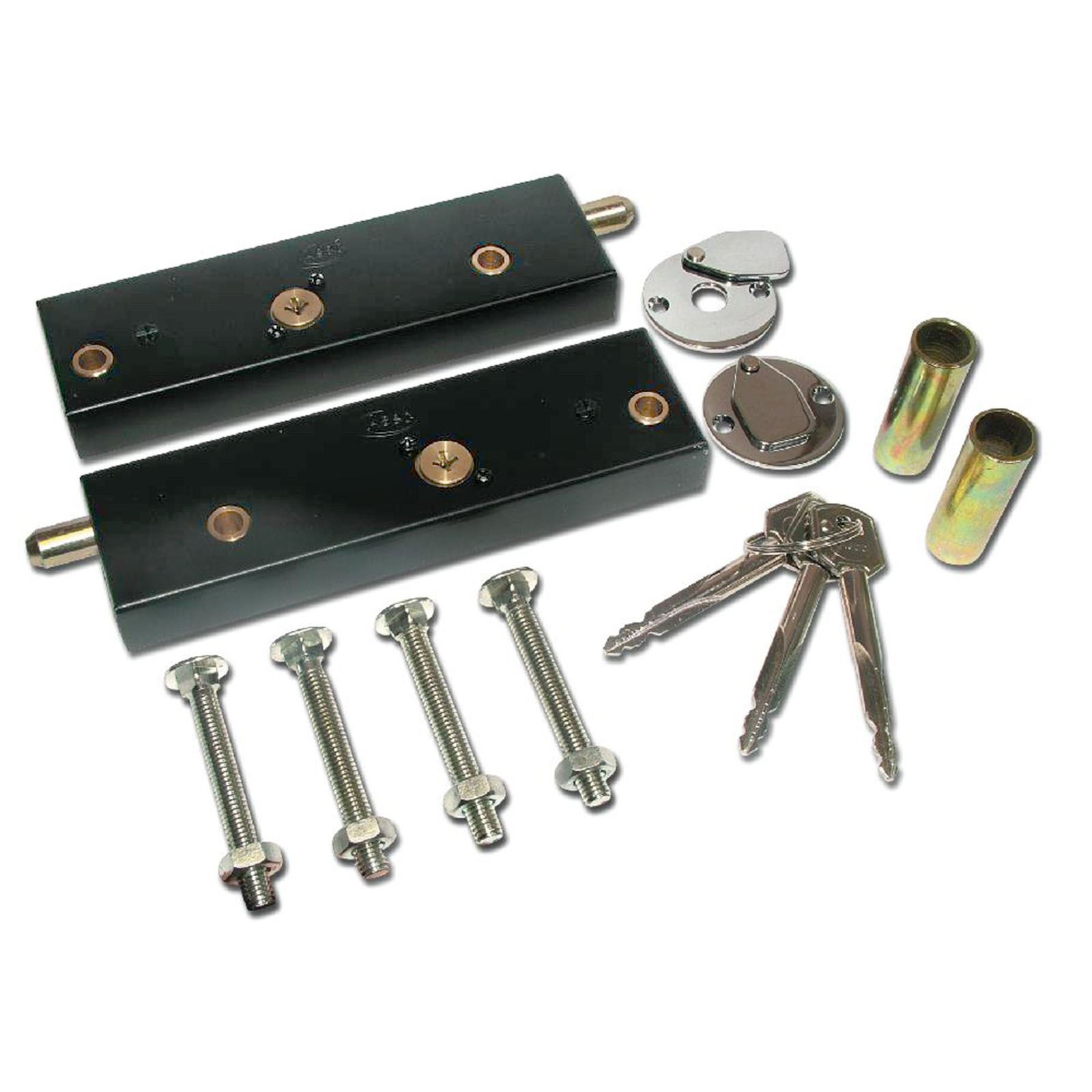 ASEC Garage Door Bolt Locks Kit Keyed Alike Operated On Same Key