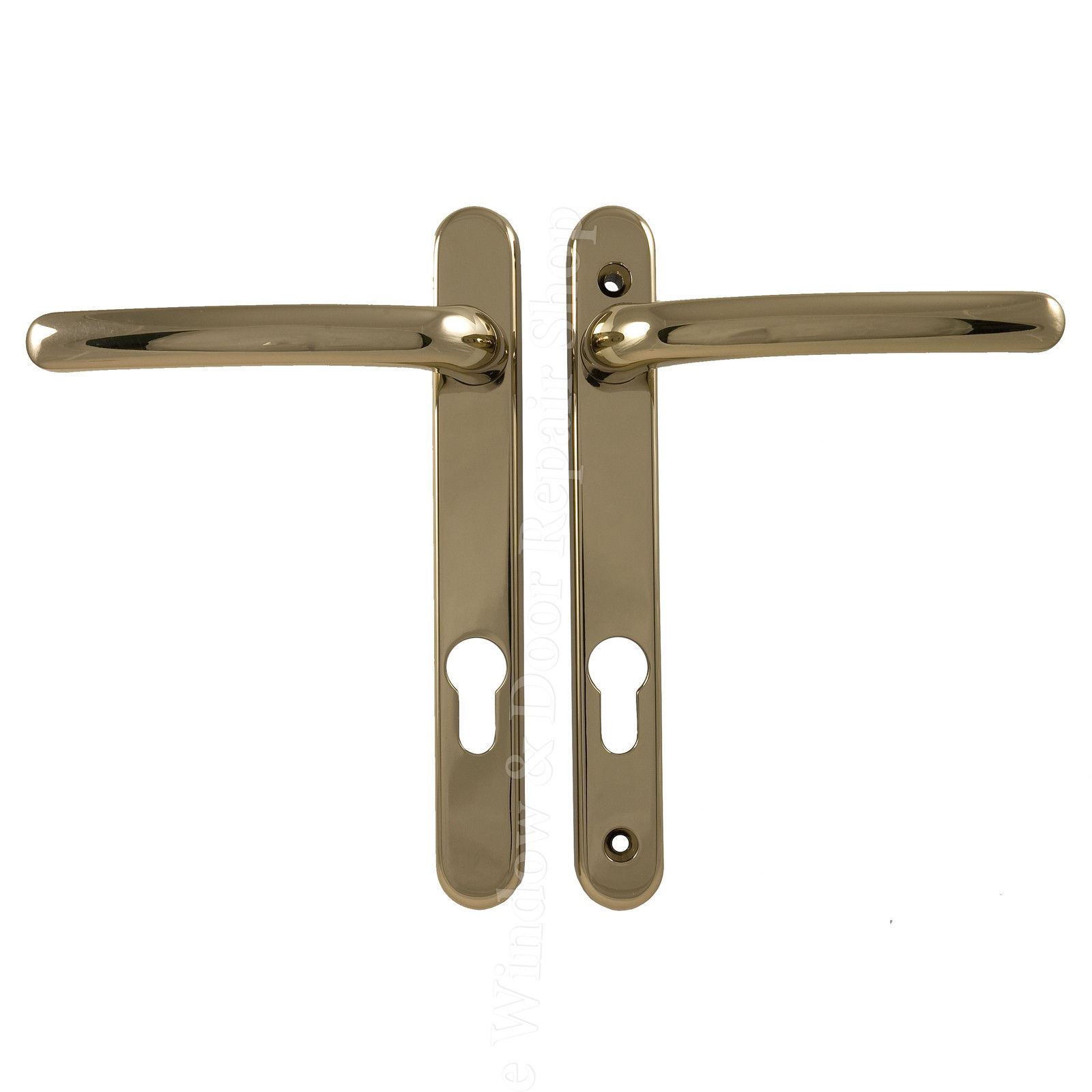 UPVC Door Handle Set 92PZ 92mm Lever Pair 163mm Fix 206mm Backplate
