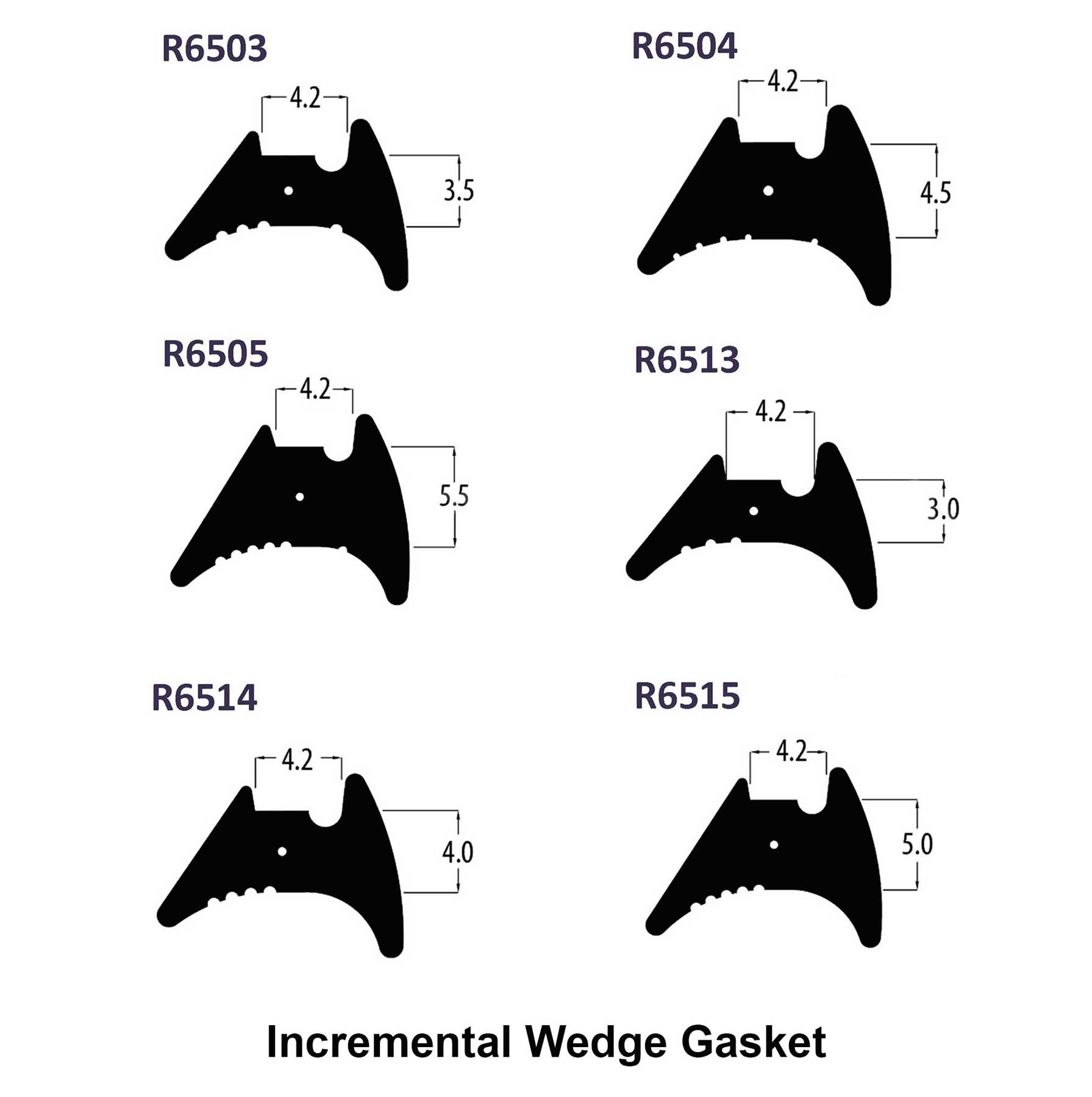 Reddiplex uPVC Window Door Wedge Gasket Seal Double Glazing Rubber Draught Seal