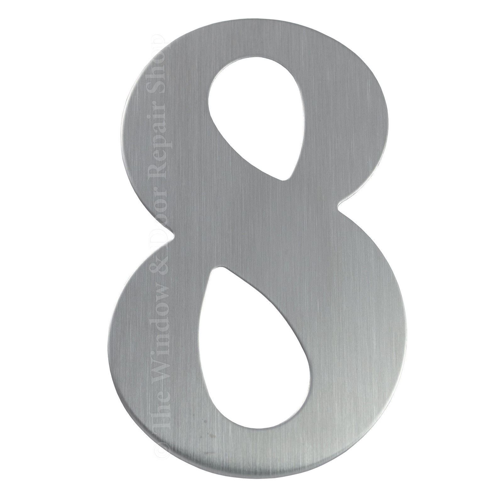 3" inch 76mm Self Adhesive Brushed Satin Stainless Steel Door House