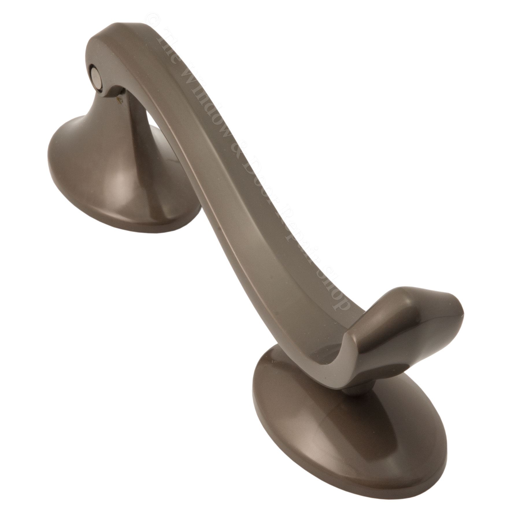 Door Knocker Slimline Horsetail Scroll Bolt Through UPVC Wooden Doors
