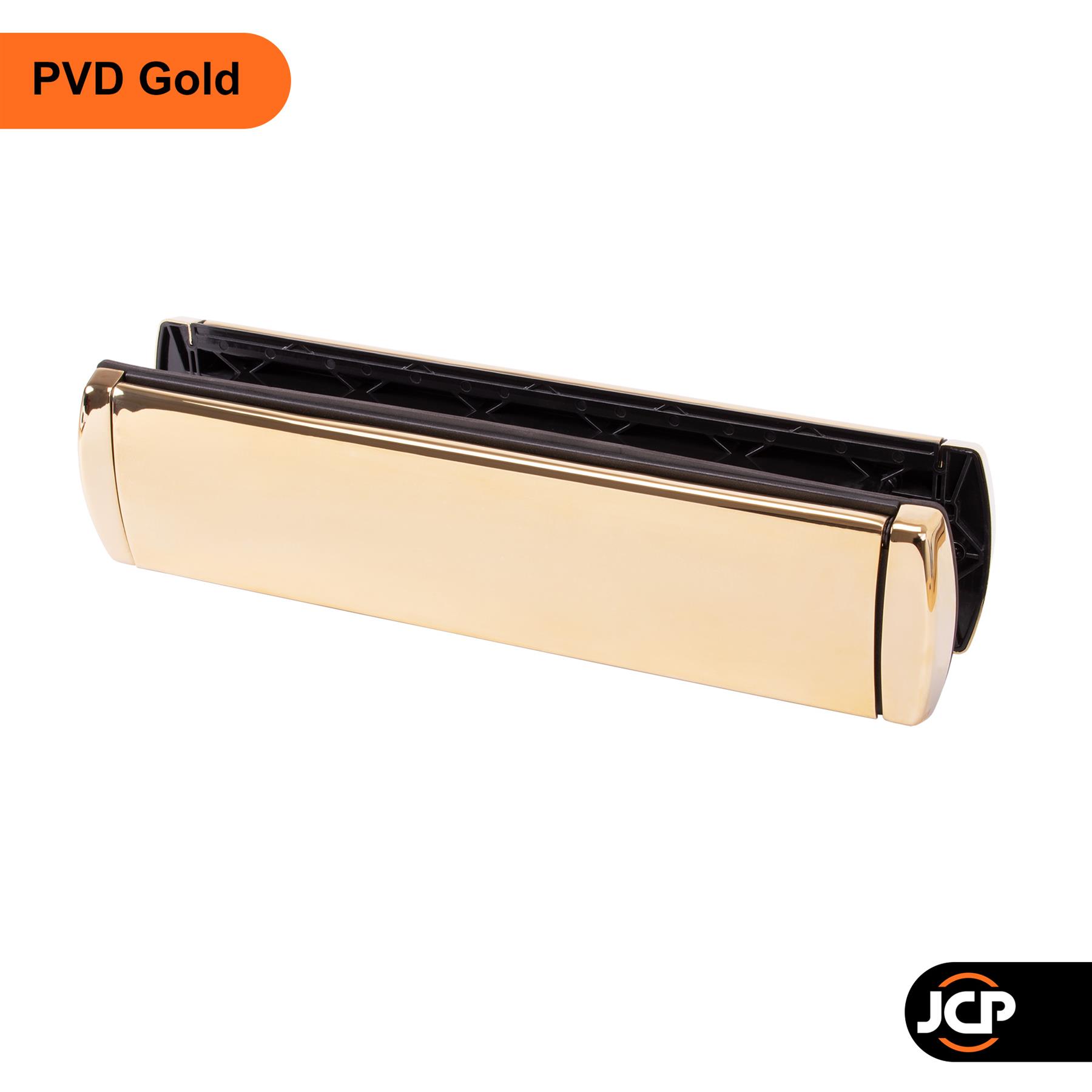 12 Inch Letter Box Front Door Letter Plate Set Heavy Duty Metal Sprung V2