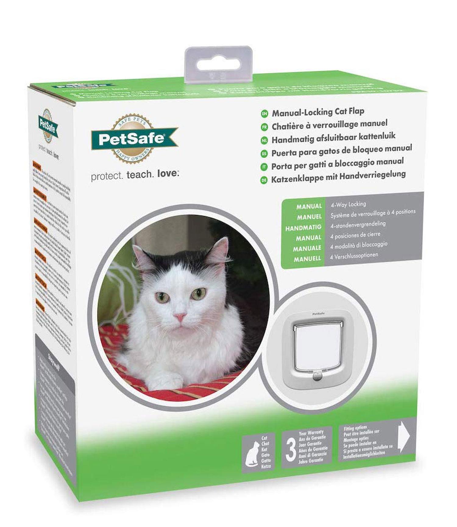 PetSafe Staywell Multi Locking 4 Way Entry Manual Cat Flap Door Magnetic Flap