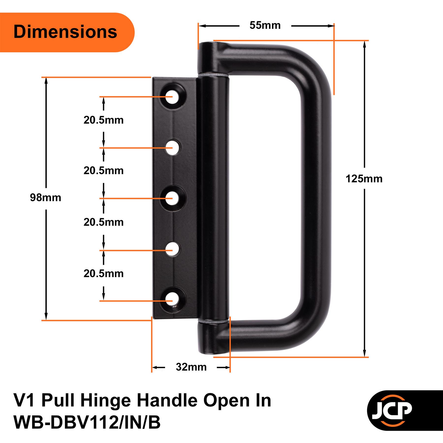 Bifold Door Pull Hinge Handle Open In or Open Out D Shape Handle Debar V1 System