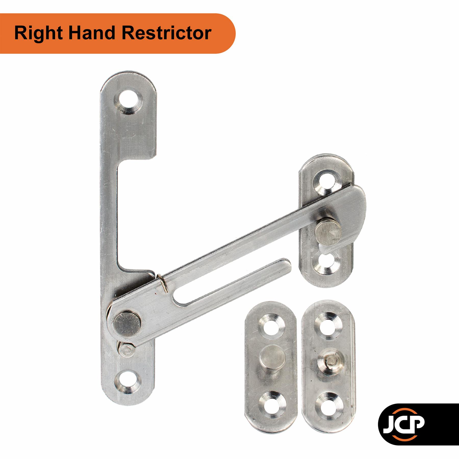 uPVC Window Restrictor Stainless Steel Child Lock Concealed Safety Catch Hook