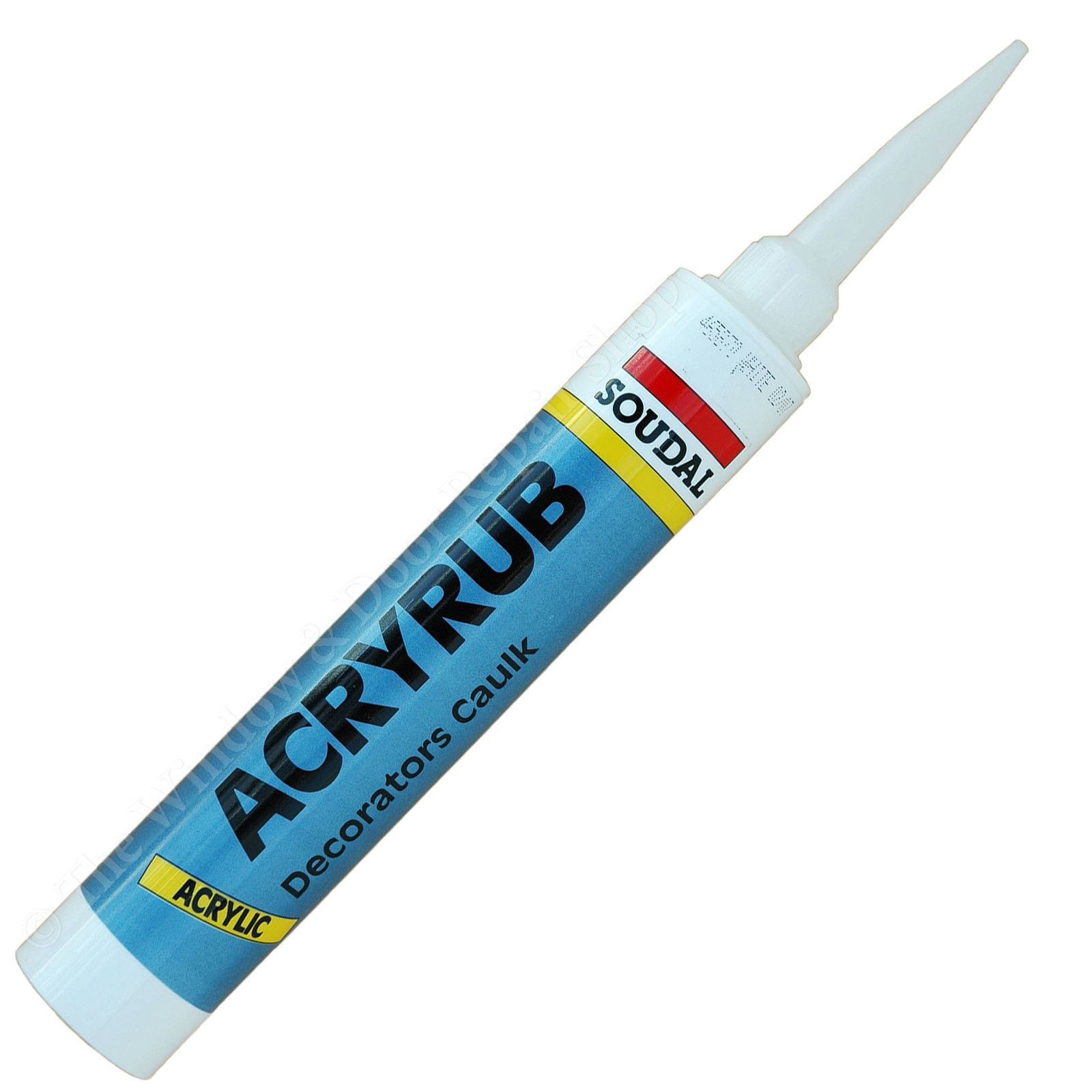 Soudal White Decorators Caulk Sealant Flexible Acrylic Emulsion Gap