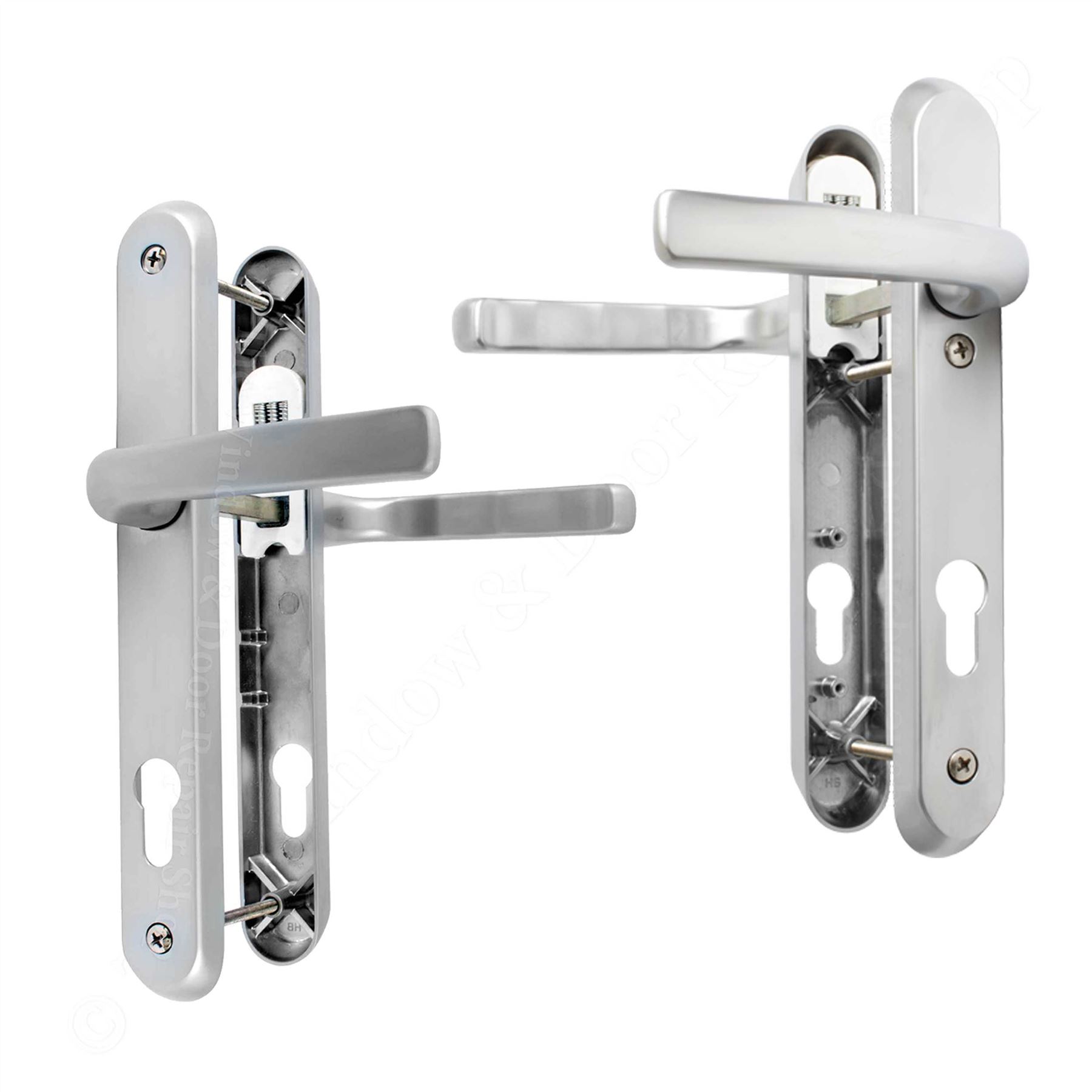 UPVC Door Handle Pair 92PZ Sprung Lever Double Glazing Patio Avocet