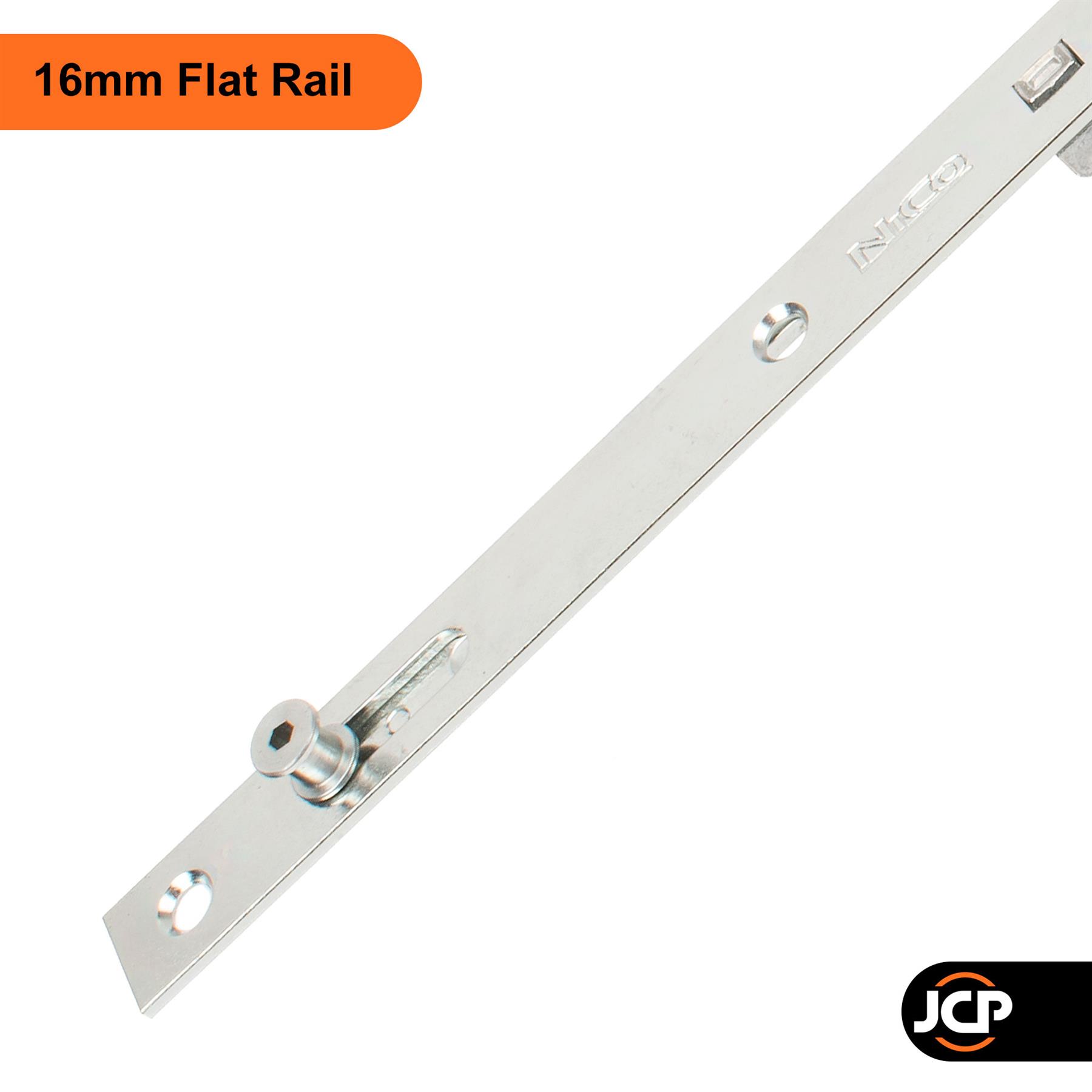 Inline Espag uPVC Window Lock Gearbox 16mm Flat Rail 20mm or 22mm Backset Nico