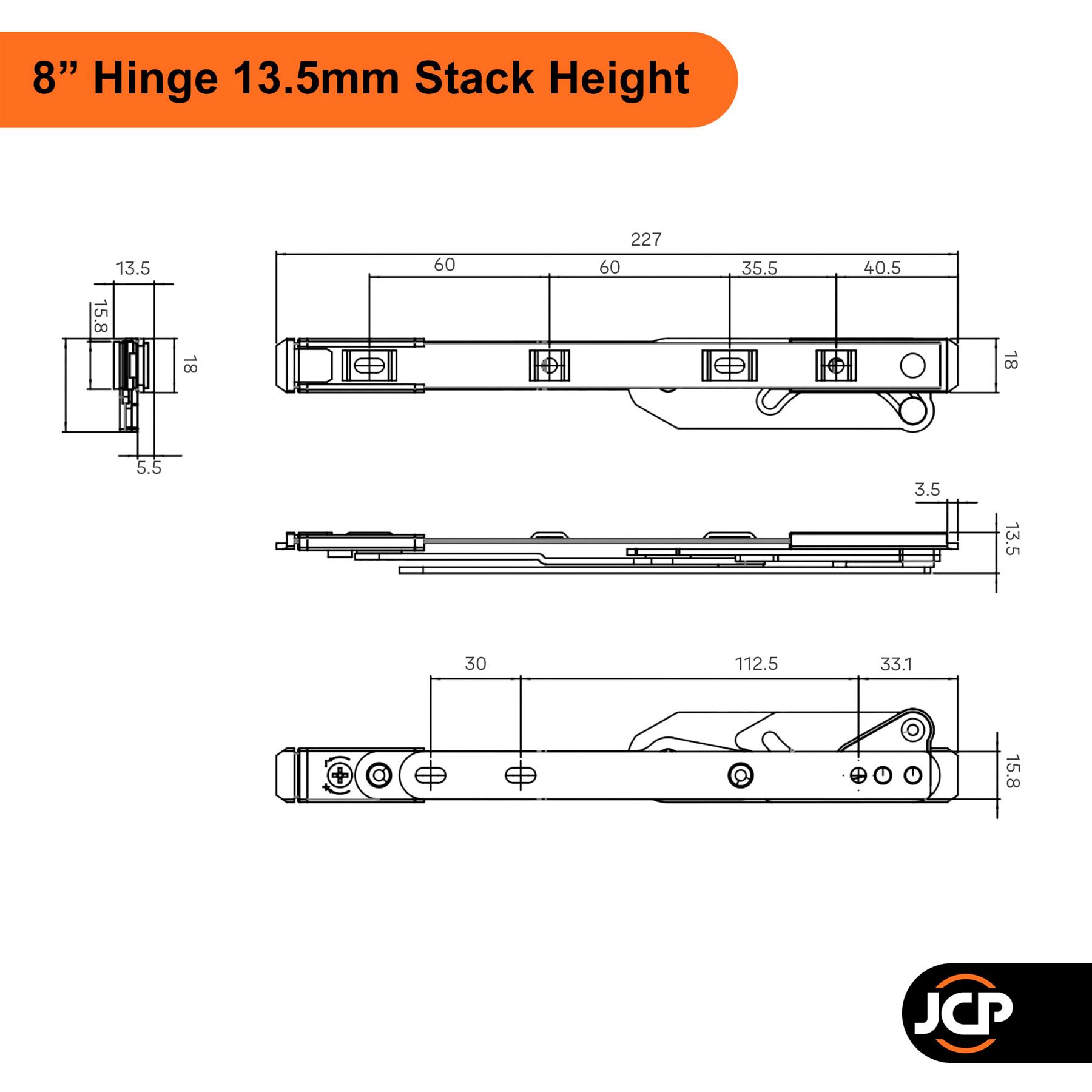 Egress Fire Escape Upvc Window Hinges Heavy Duty Side Hung Trojan Mega 8
