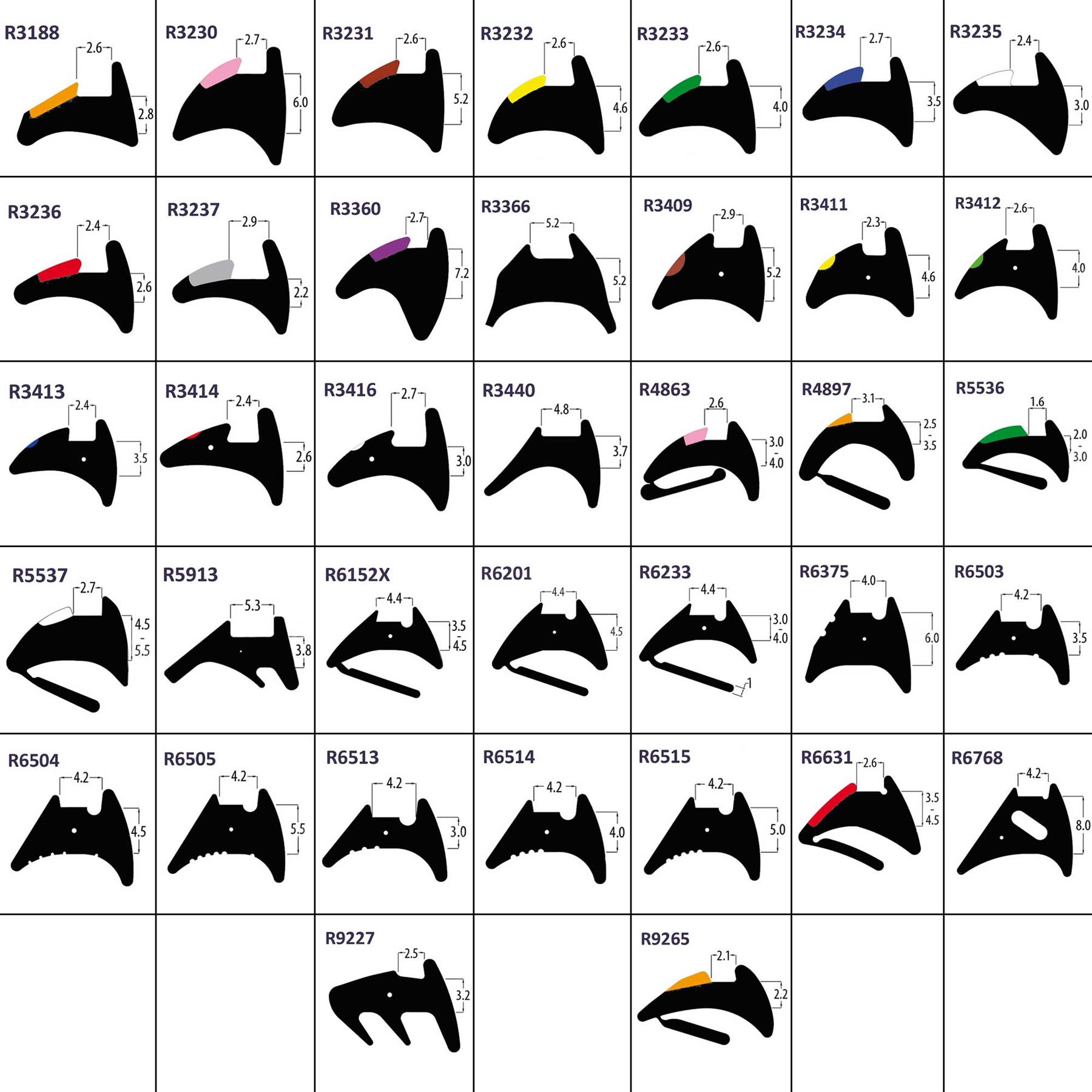 Reddiplex uPVC Window Door Wedge Gasket Seal Double Glazing Rubber Draught Seal