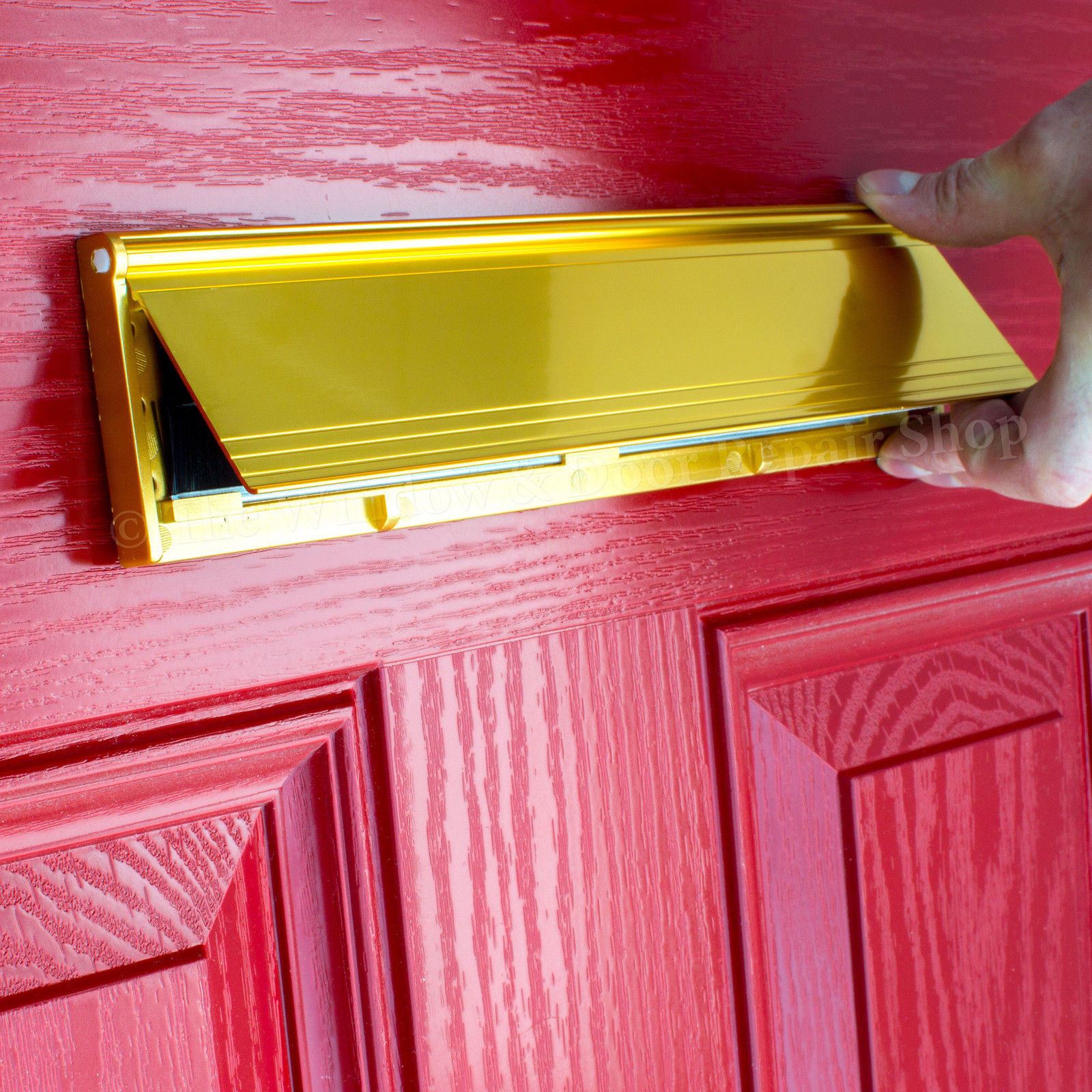 PVC Door Metal Letter Box Plate Seal Flap Cover Brush Internal Draught