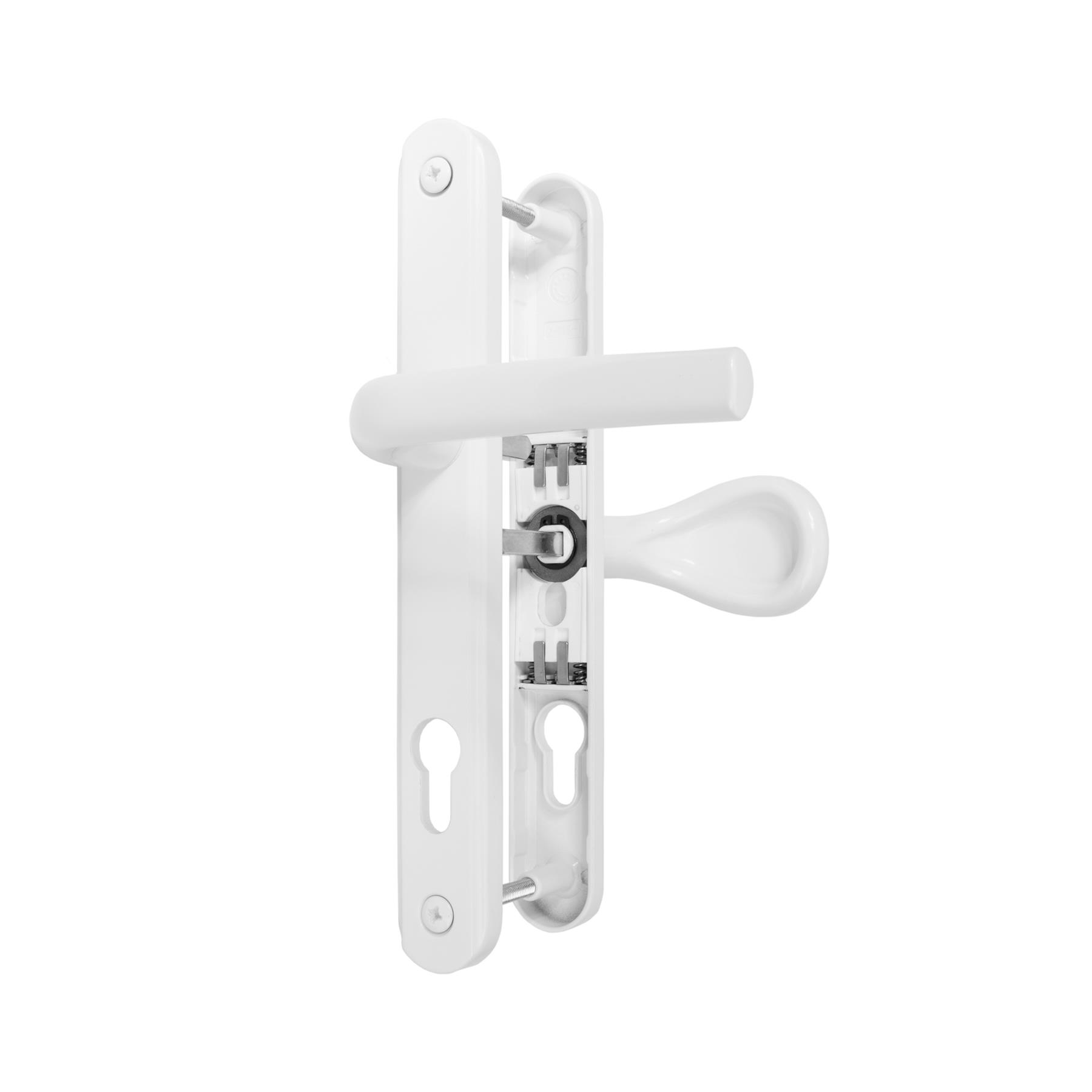 UPVC Door Handle 62mm 92mm Sprung Offset Lever Pad Set 215mm Fixings GreenteQ - Picture 6 of 12