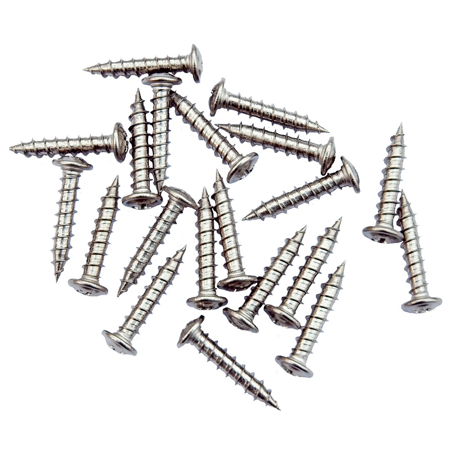 20 x UPVC Window Friction Hinge Screws 4.8mm x 25mm Stainless Steel