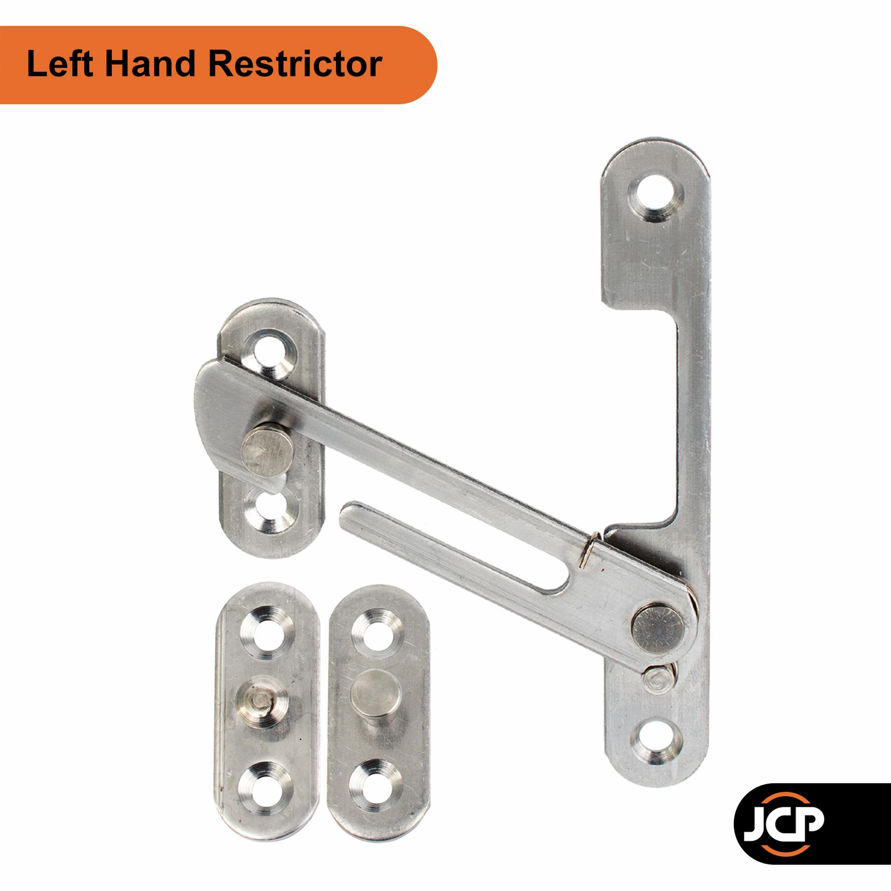 uPVC Window Restrictor Stainless Steel Child Lock Concealed Safety Catch Hook