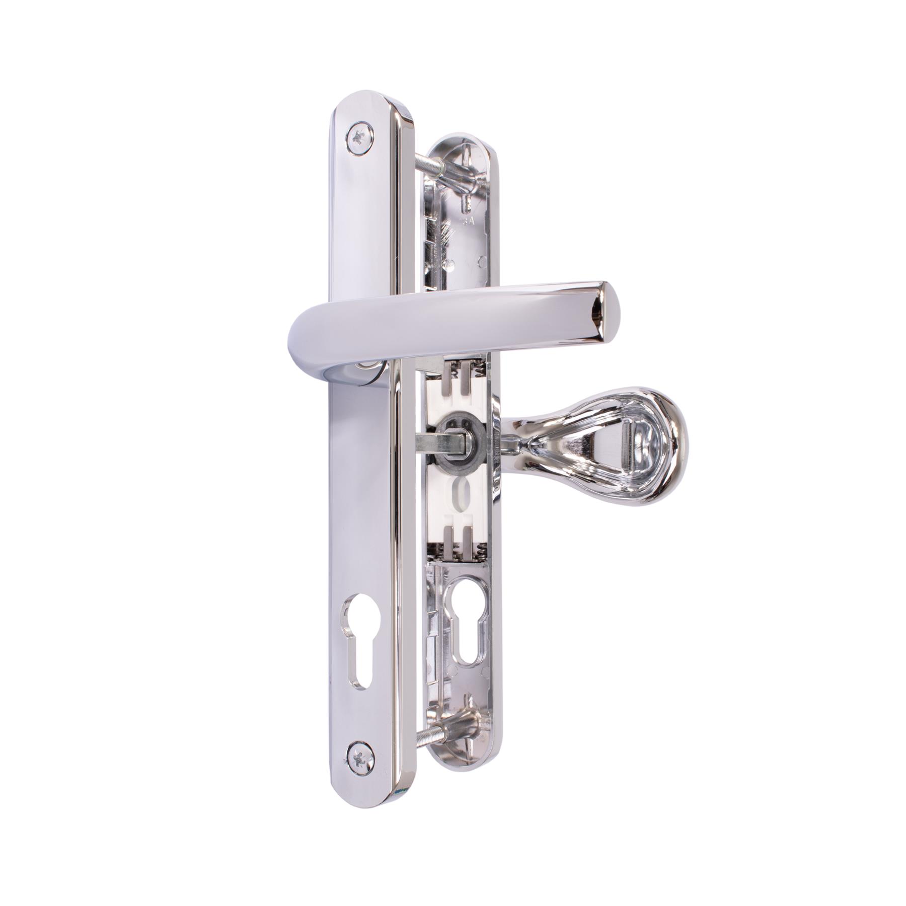 UPVC Door Handle 62mm 92mm Sprung Offset Lever Pad Set 215mm Fixings GreenteQ - Picture 8 of 12